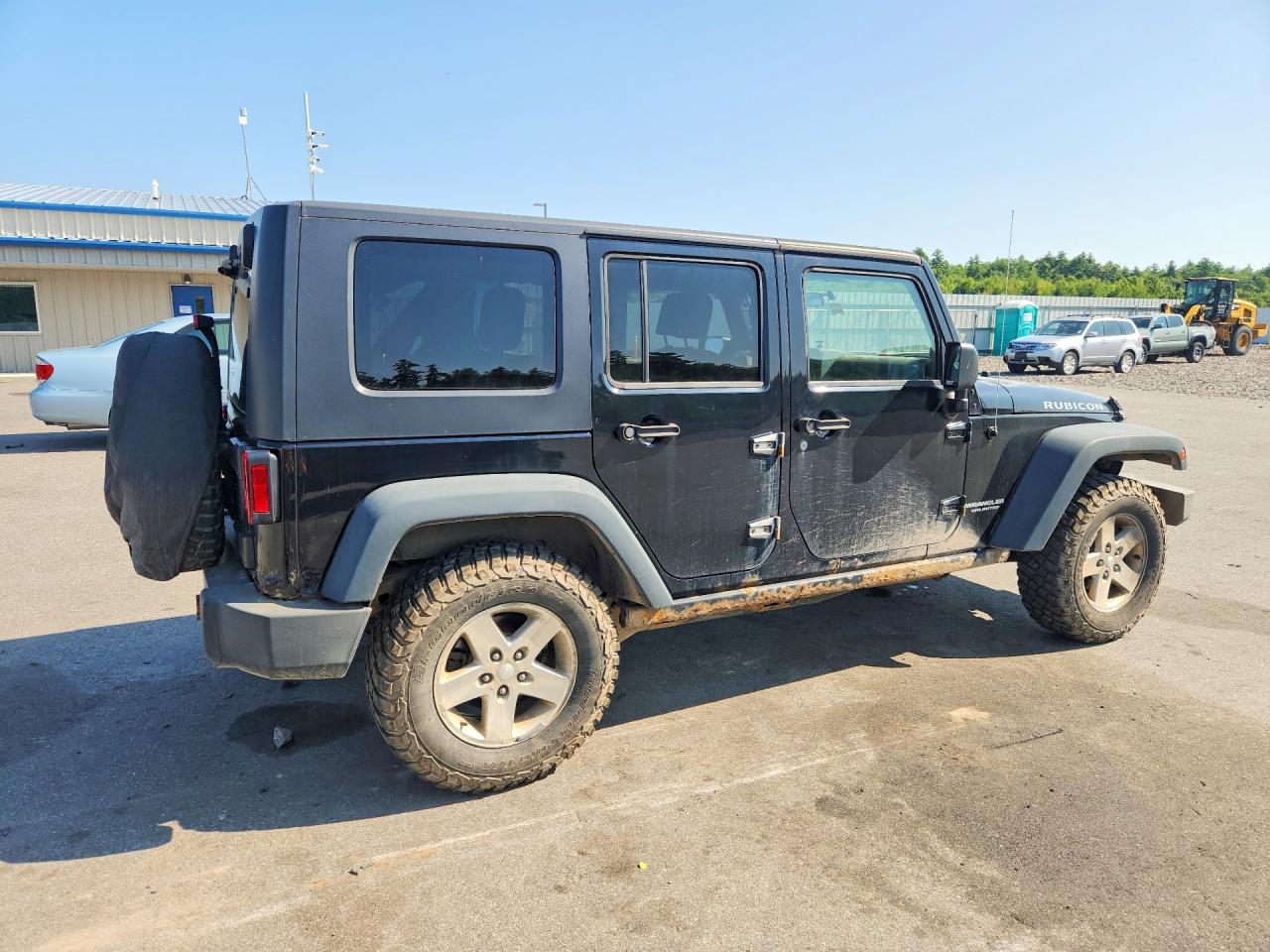 2008 Jeep Wrangler Unlimited Rubicon Black vin: 1J4GA69178L555056