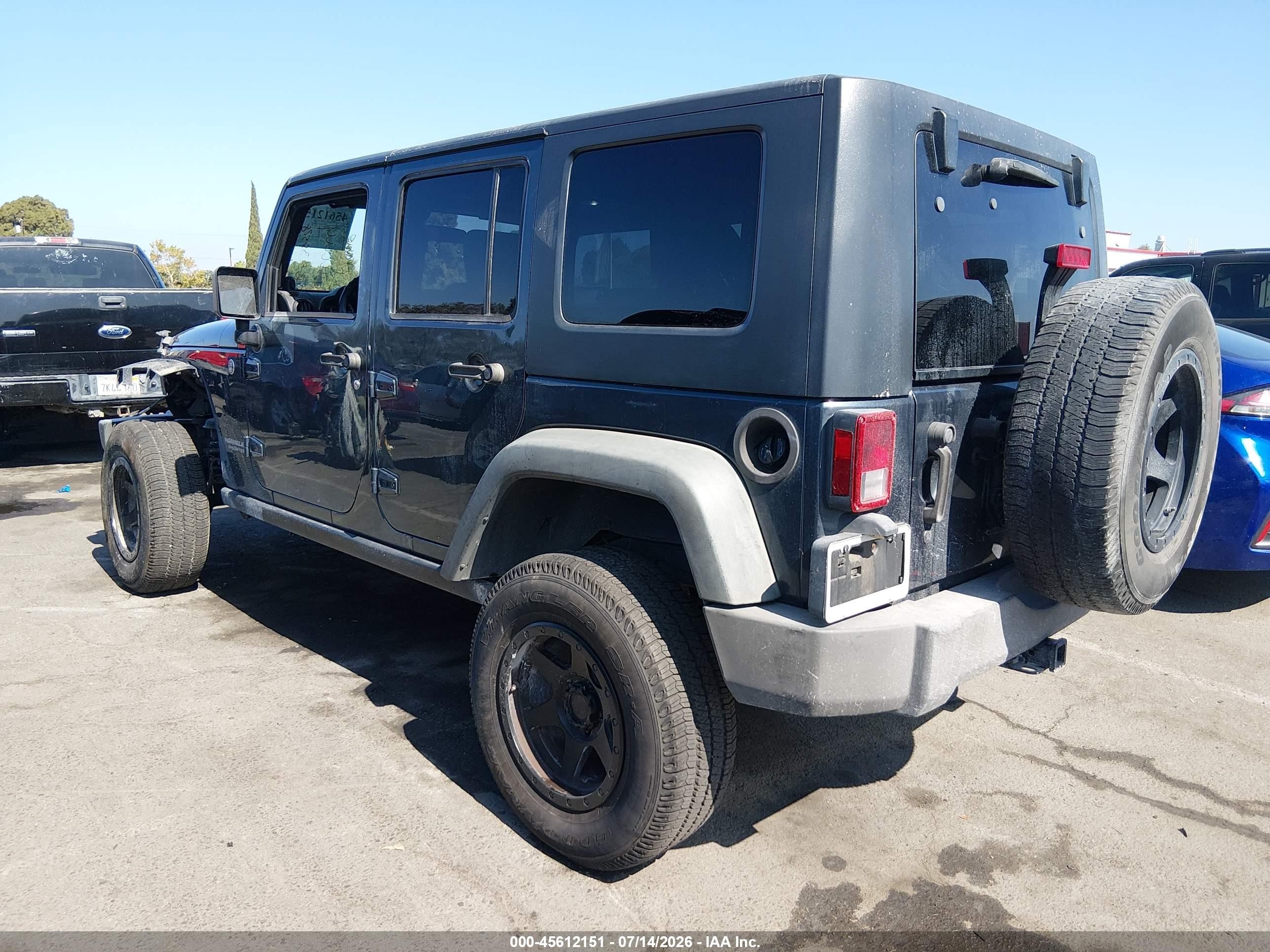 2008 Jeep Wrangler Unlimited Rubicon Black vin: 1J4GA69178L615935