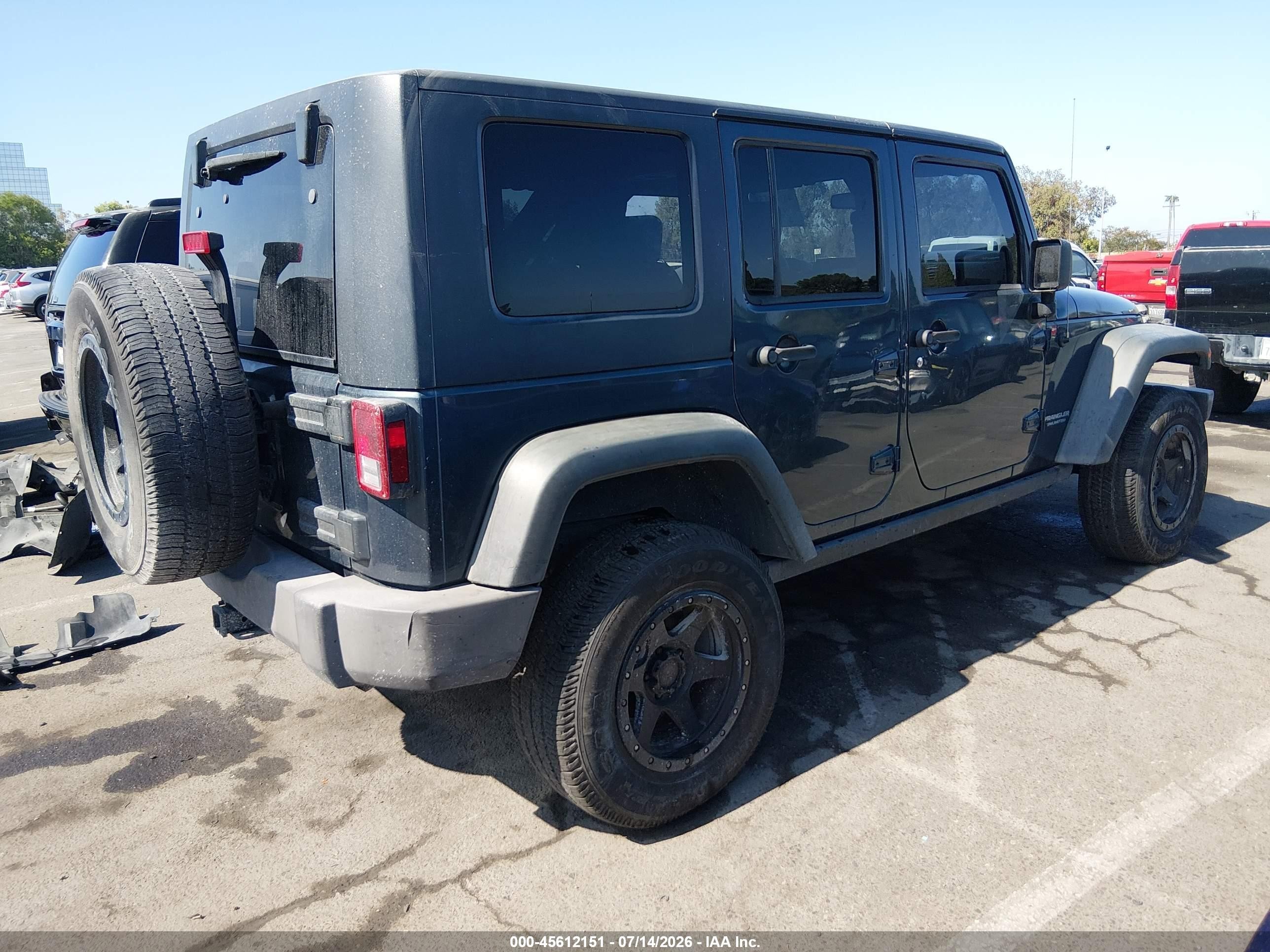 2008 Jeep Wrangler Unlimited Rubicon Black vin: 1J4GA69178L615935