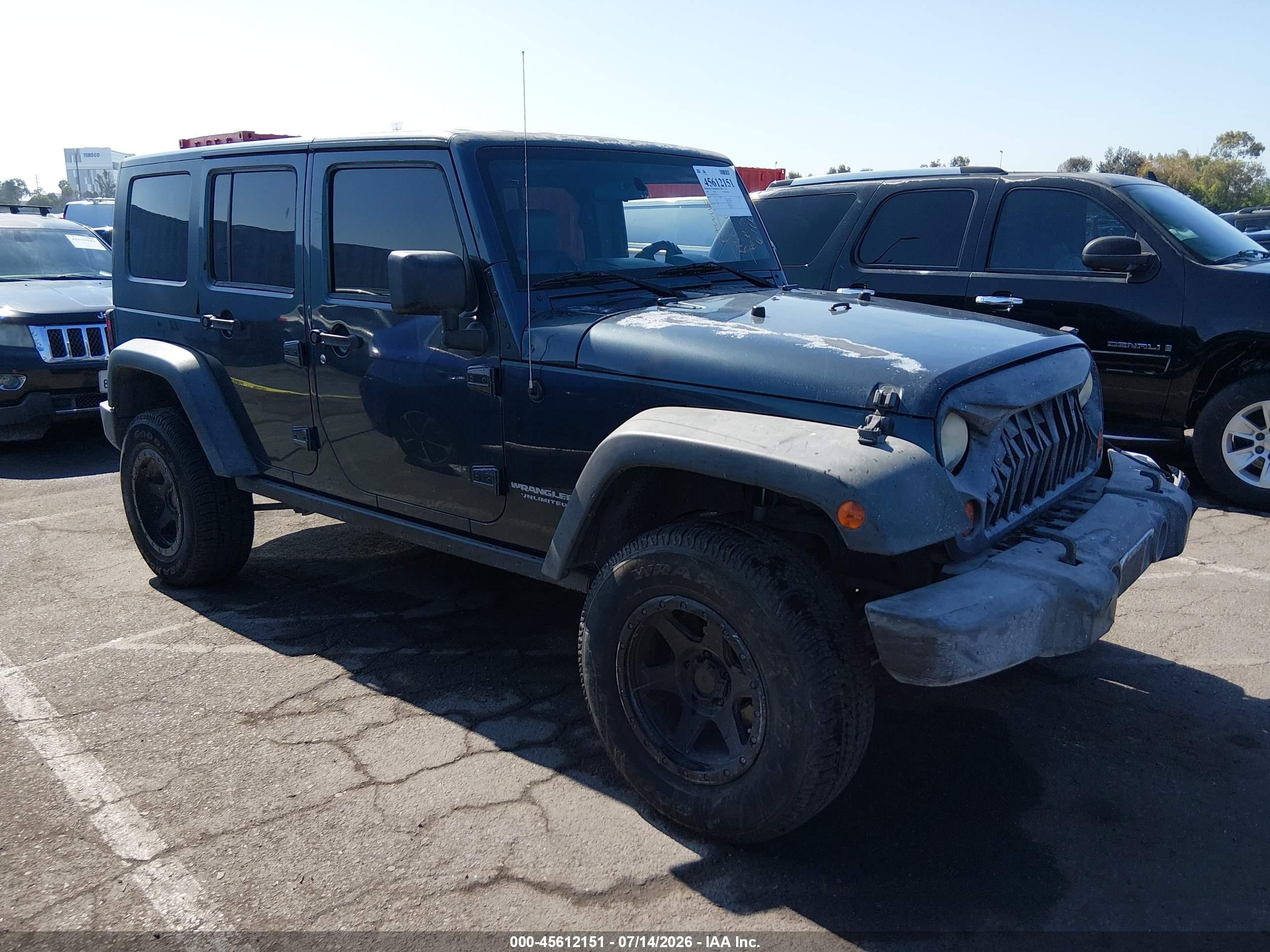2008 Jeep Wrangler Unlimited Rubicon Black vin: 1J4GA69178L615935