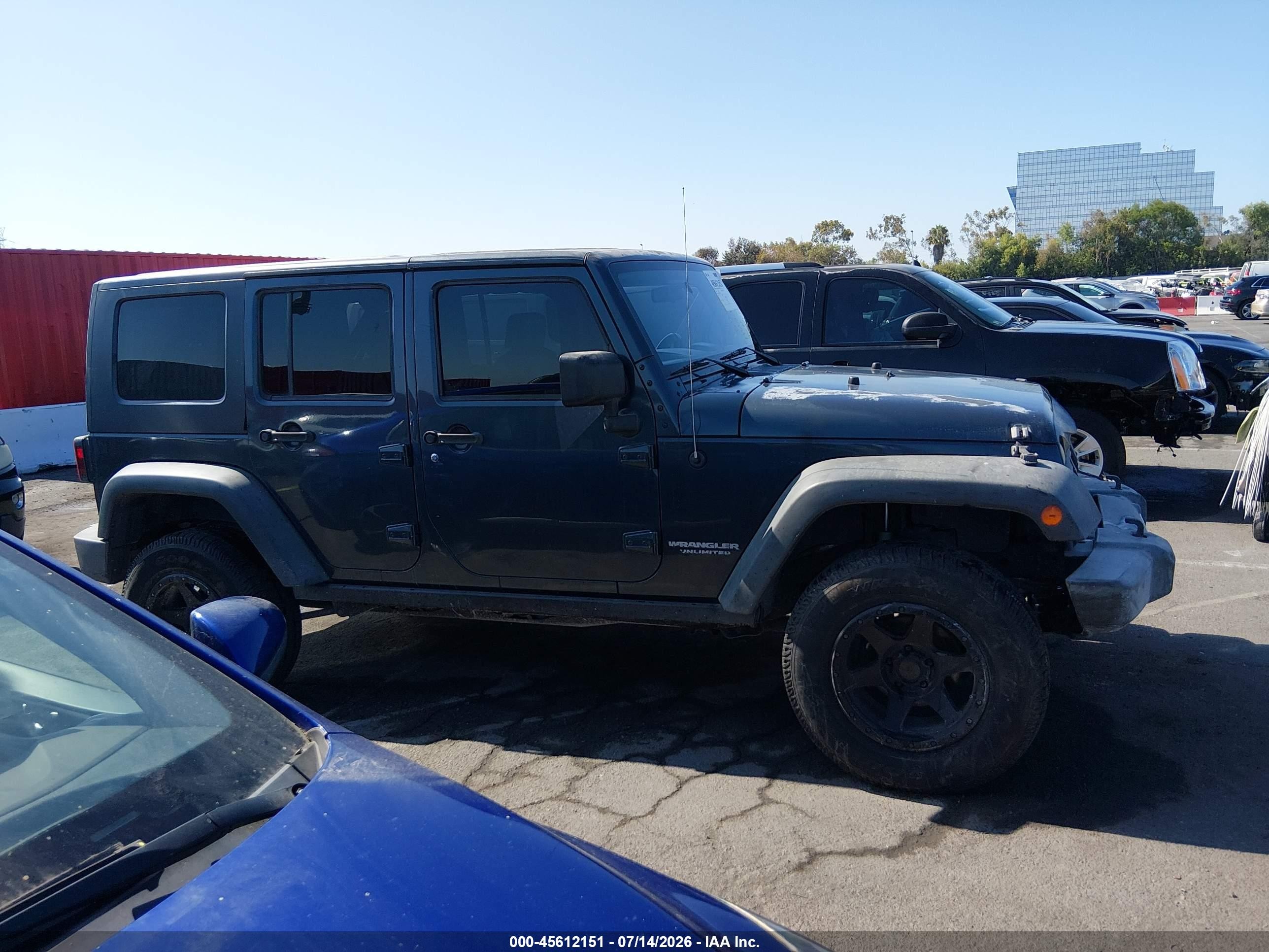 2008 Jeep Wrangler Unlimited Rubicon Black vin: 1J4GA69178L615935