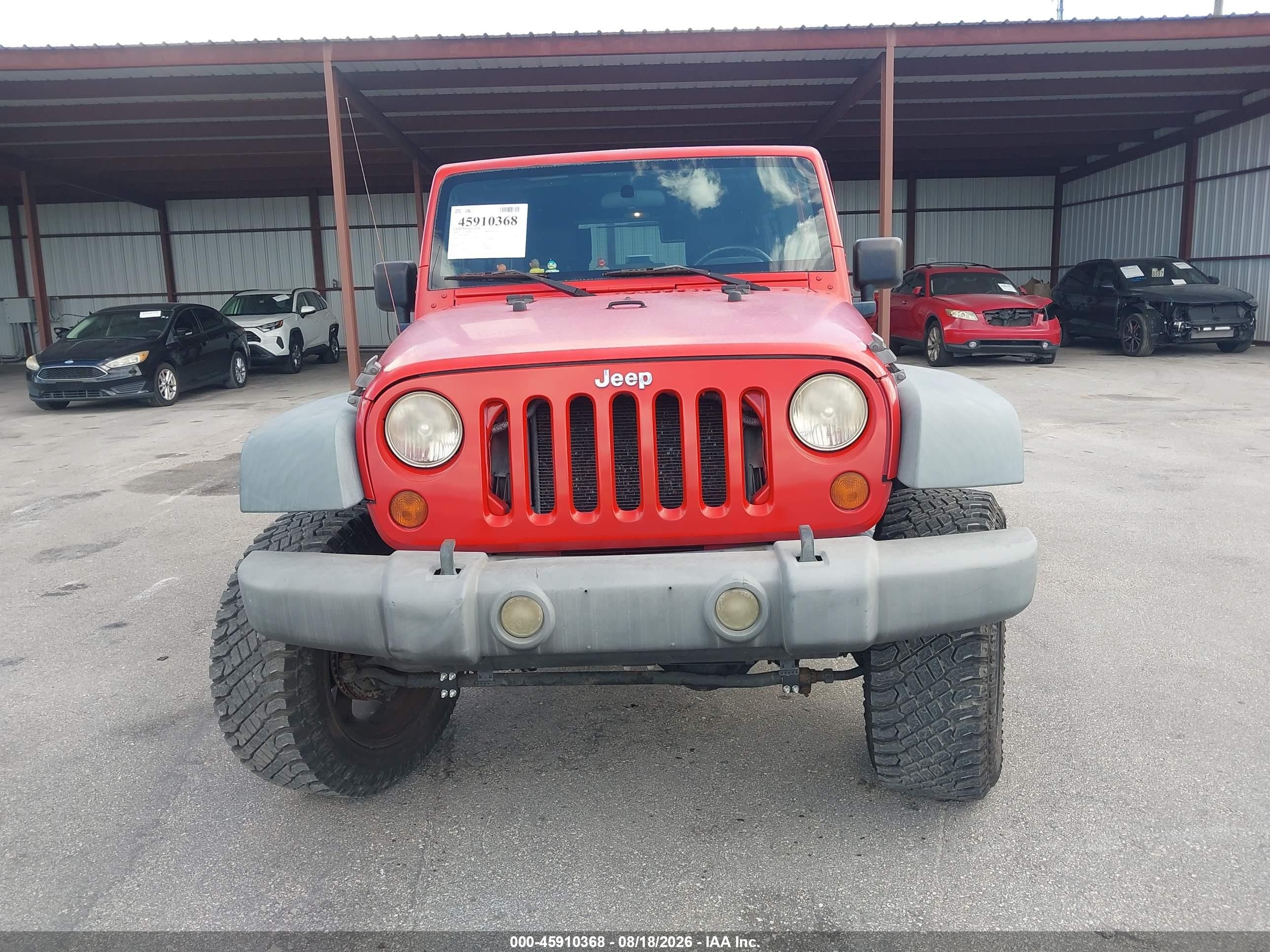 2008 Jeep Wrangler Unlimited Rubicon Красный vin: 1J4GA69198L577320