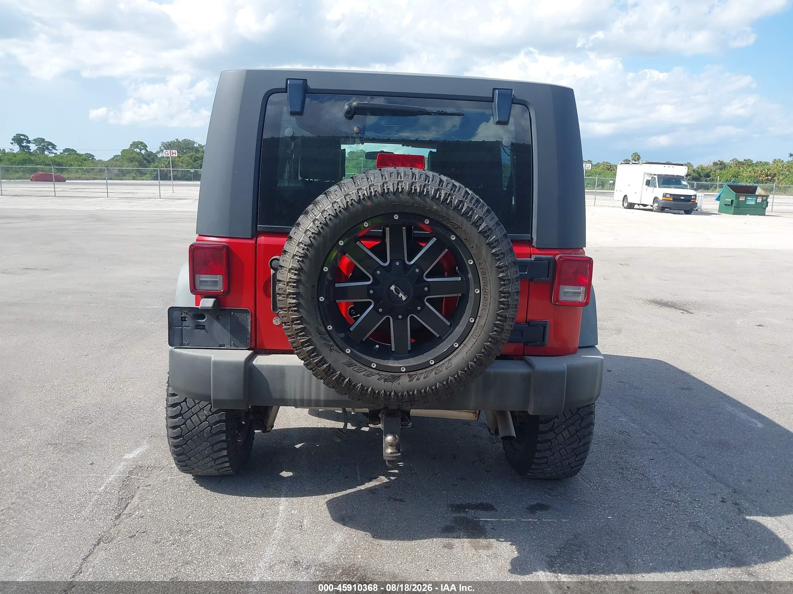 2008 Jeep Wrangler Unlimited Rubicon Красный vin: 1J4GA69198L577320
