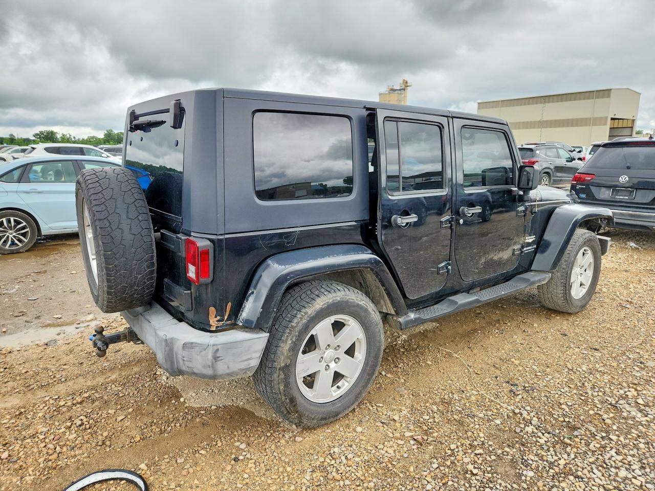 2007 Jeep Wrangler Sahara Black vin: 1J4GB59147L144851