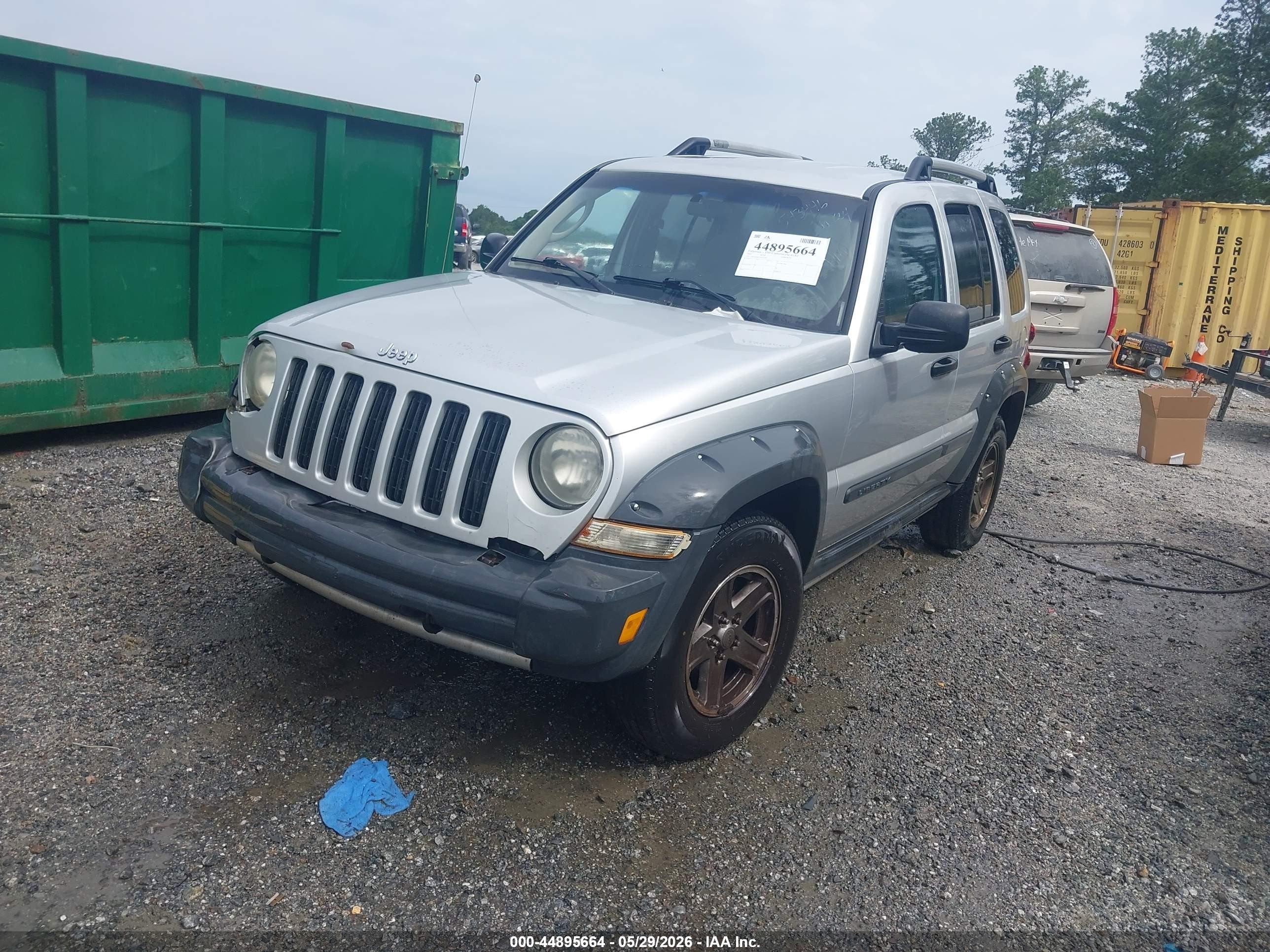 2005 Jeep Liberty Renegade Silver vin: 1J4GK38K45W543446