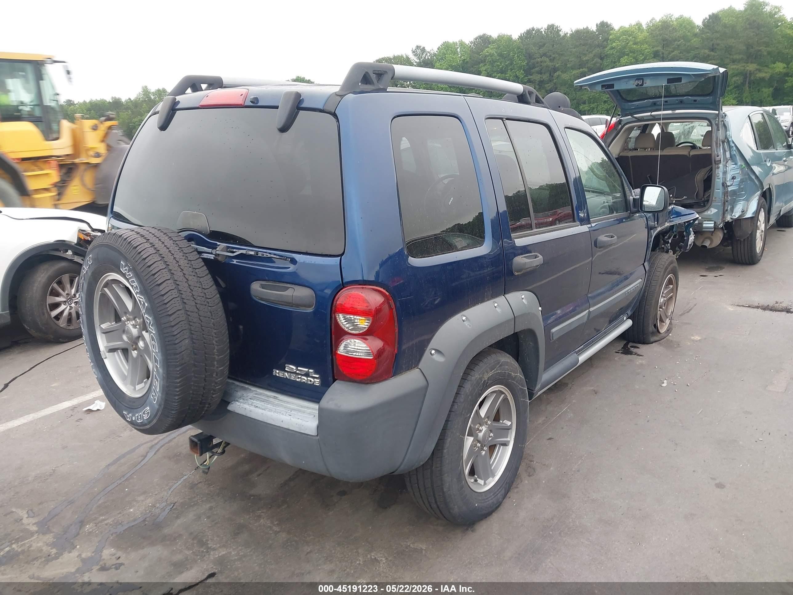 2005 Jeep Liberty Renegade Blue vin: 1J4GK38K55W679035