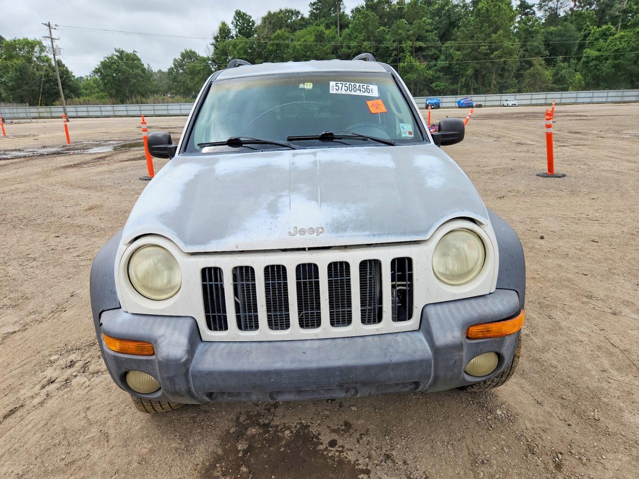 2002 Jeep Liberty Sport White vin: 1J4GK48K02W124656