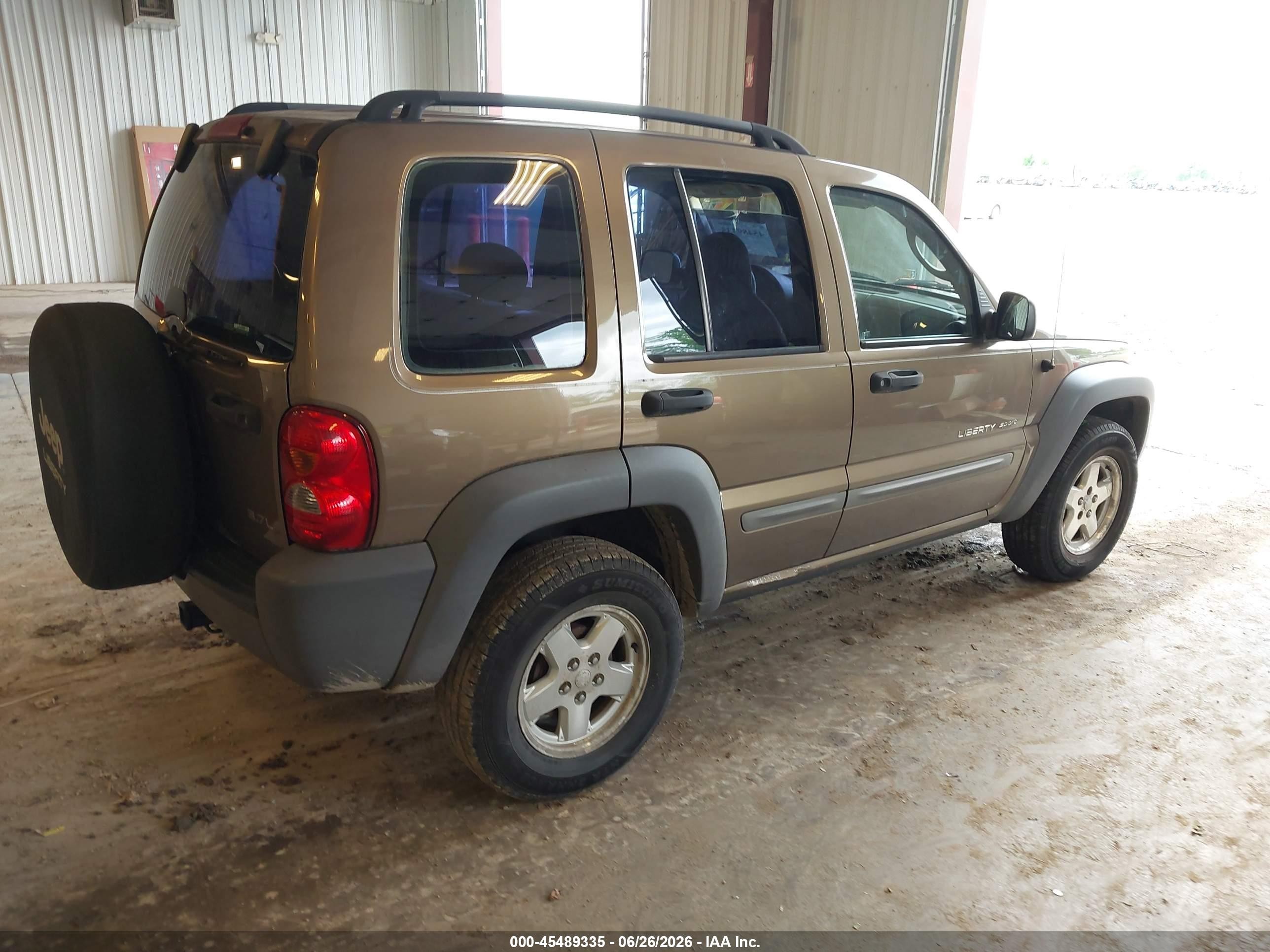 2002 Jeep Liberty Sport Brown vin: 1J4GK48K02W169807