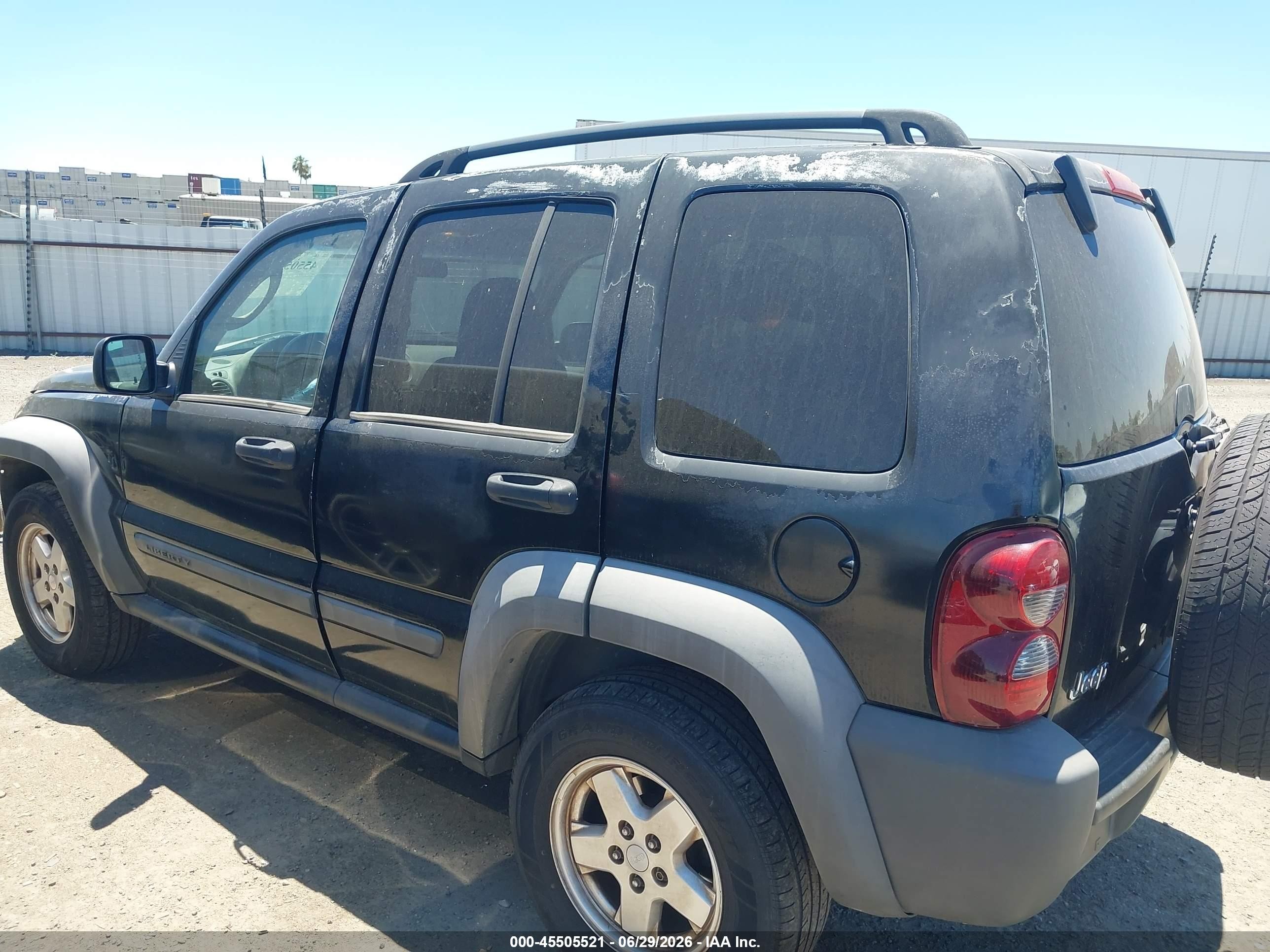 2007 Jeep Liberty Sport Black vin: 1J4GK48K17W528119