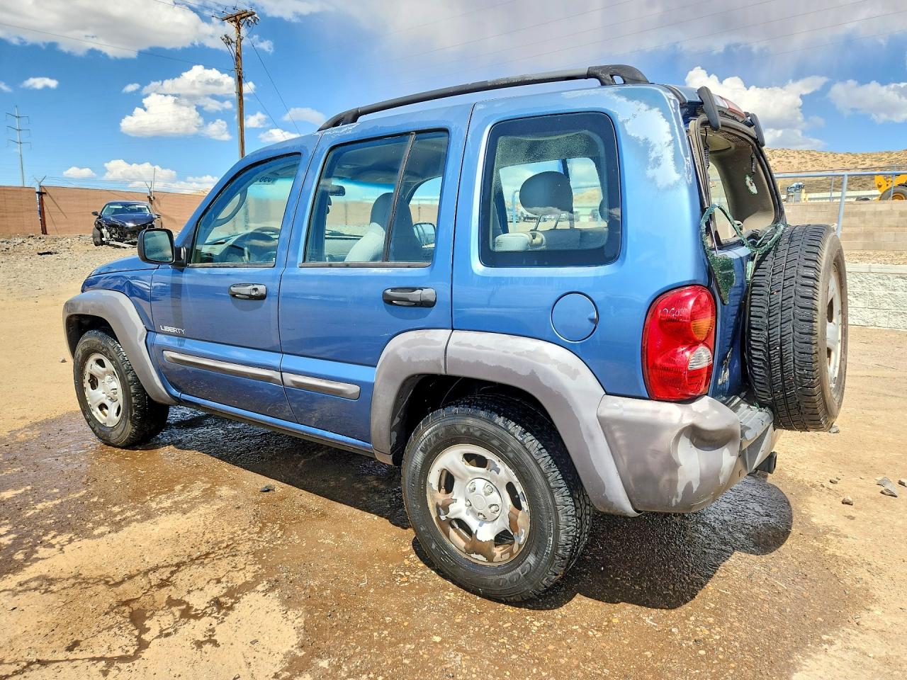 2004 Jeep Liberty Sport Blue vin: 1J4GK48K24W301551