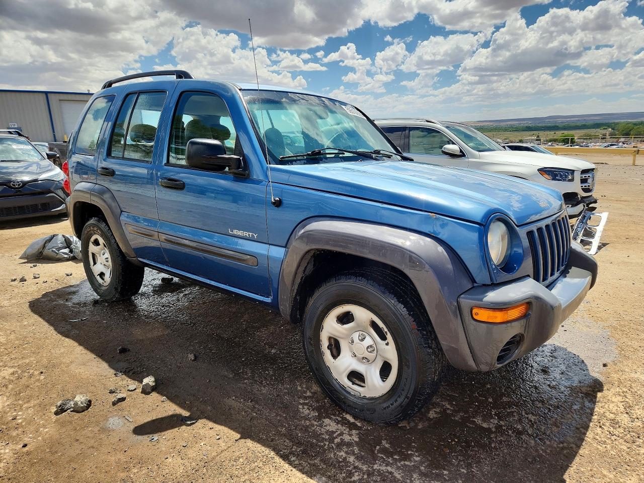 2004 Jeep Liberty Sport Blue vin: 1J4GK48K24W301551