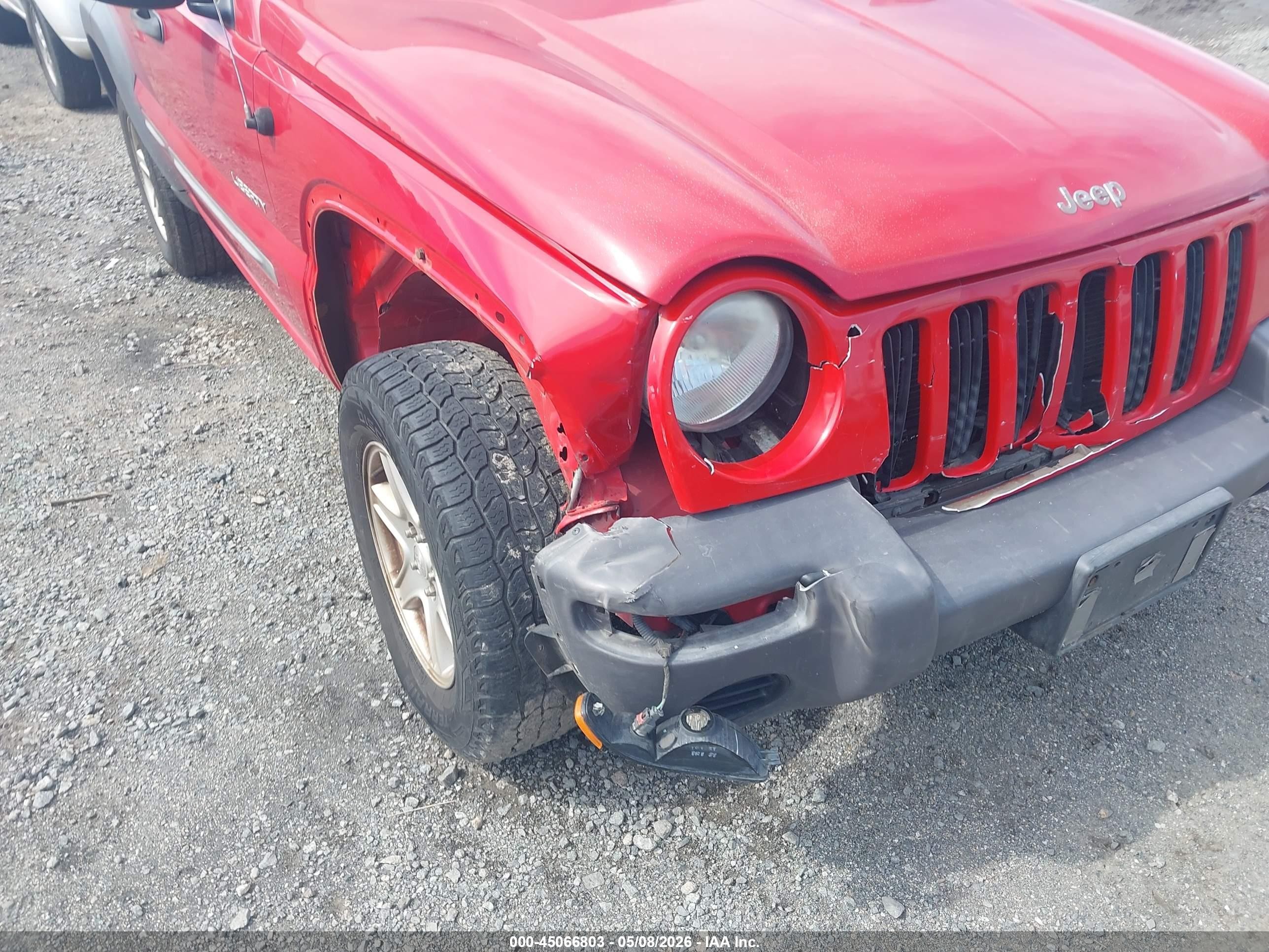 2004 Jeep Liberty Sport Красный vin: 1J4GK48K34W159050