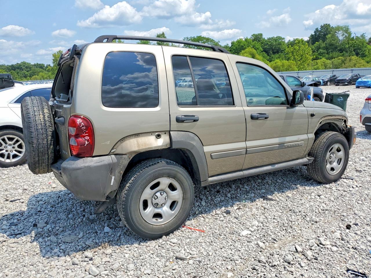 2007 Jeep Liberty Sport Tan vin: 1J4GK48K37W711666