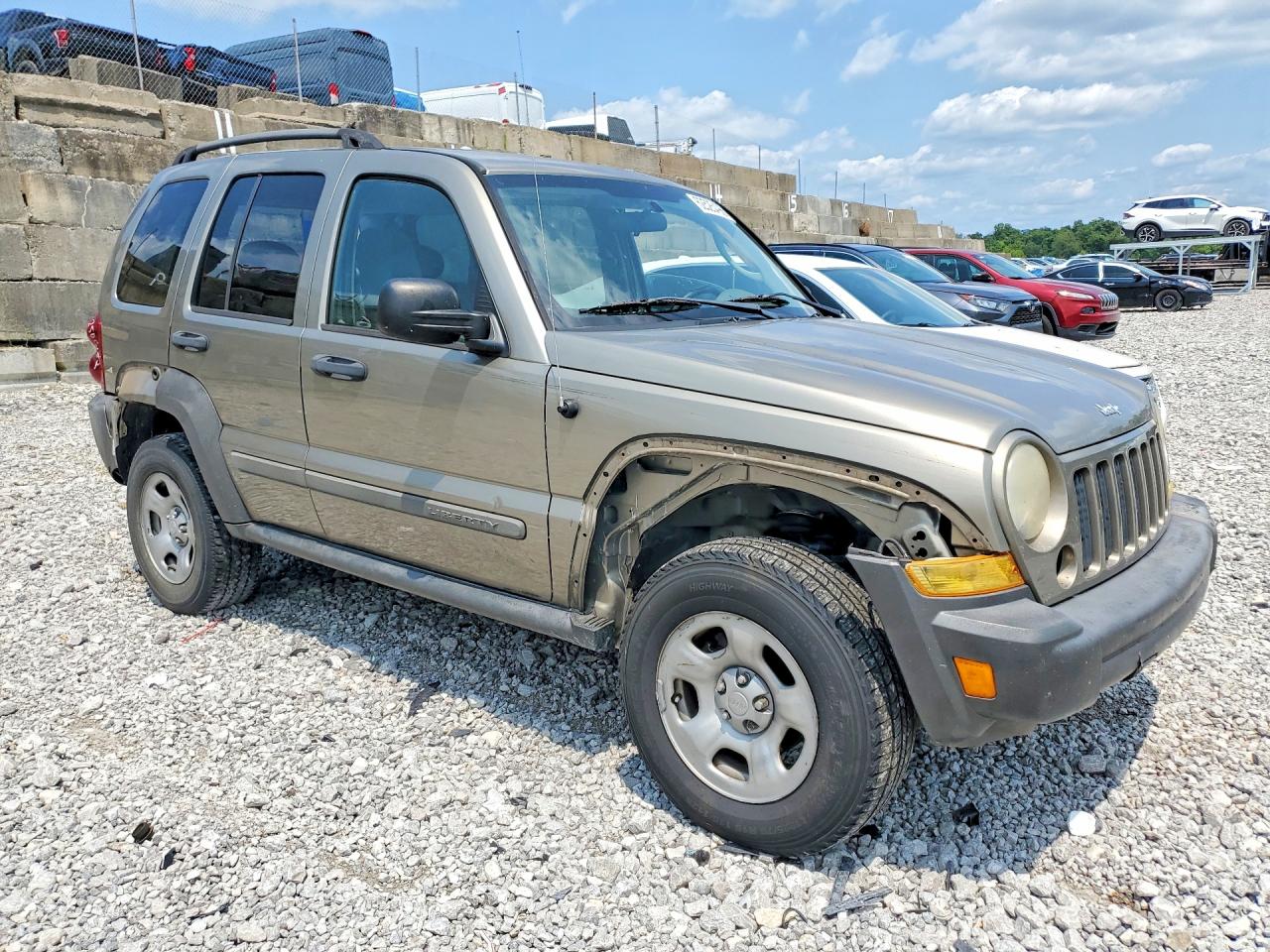 2007 Jeep Liberty Sport Tan vin: 1J4GK48K37W711666