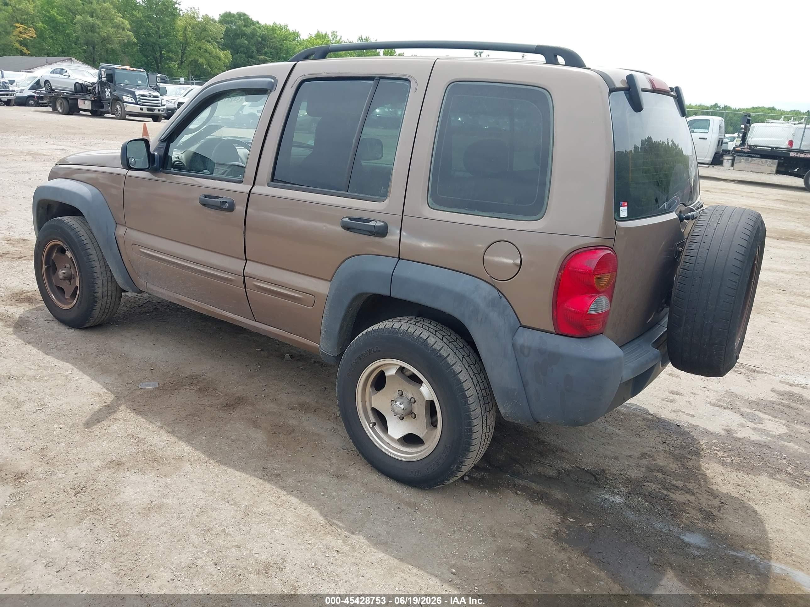 2003 Jeep Liberty Sport Brown vin: 1J4GK48K43W605706