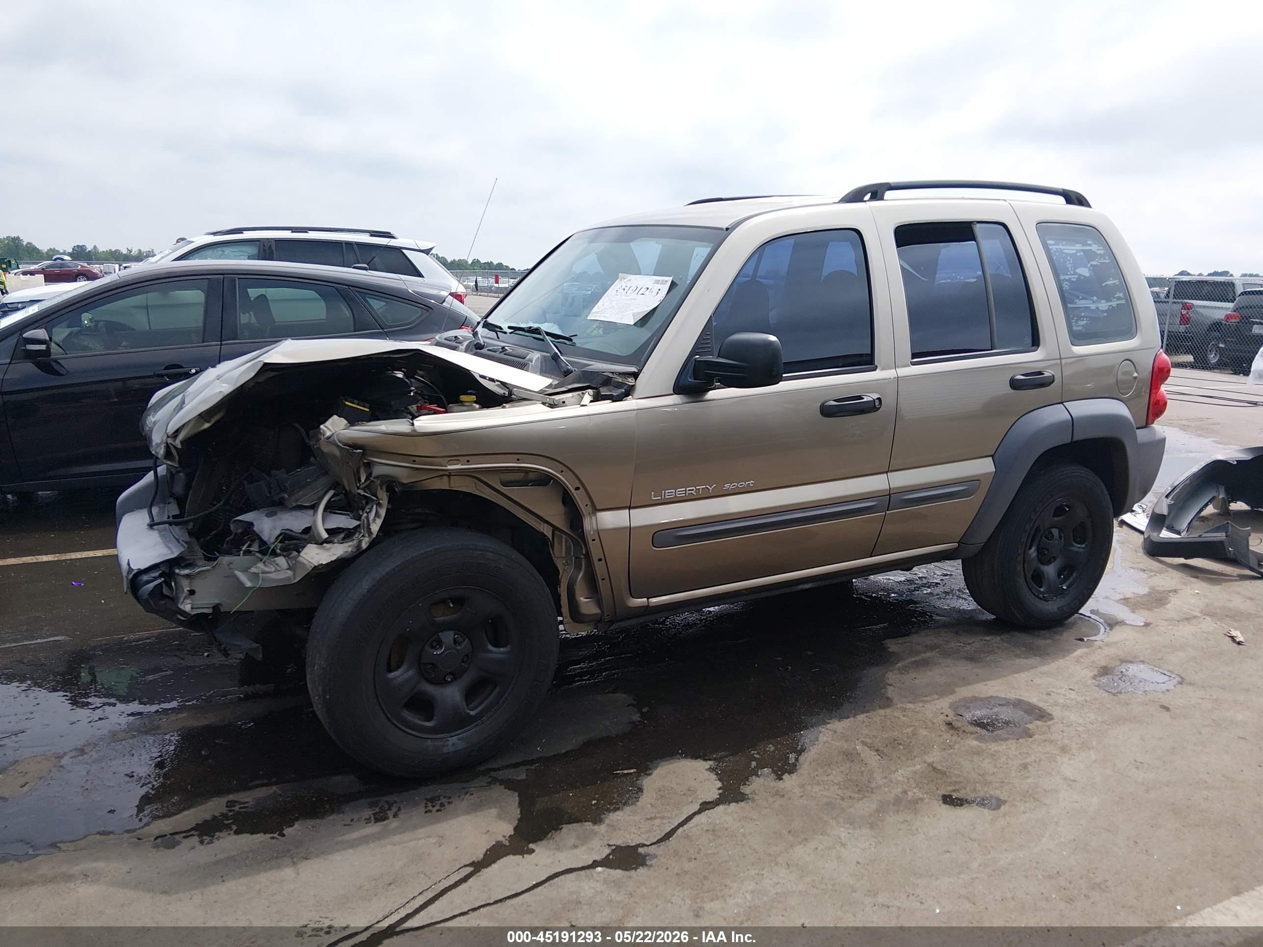 2003 Jeep Liberty Sport Tan vin: 1J4GK48K43W637653