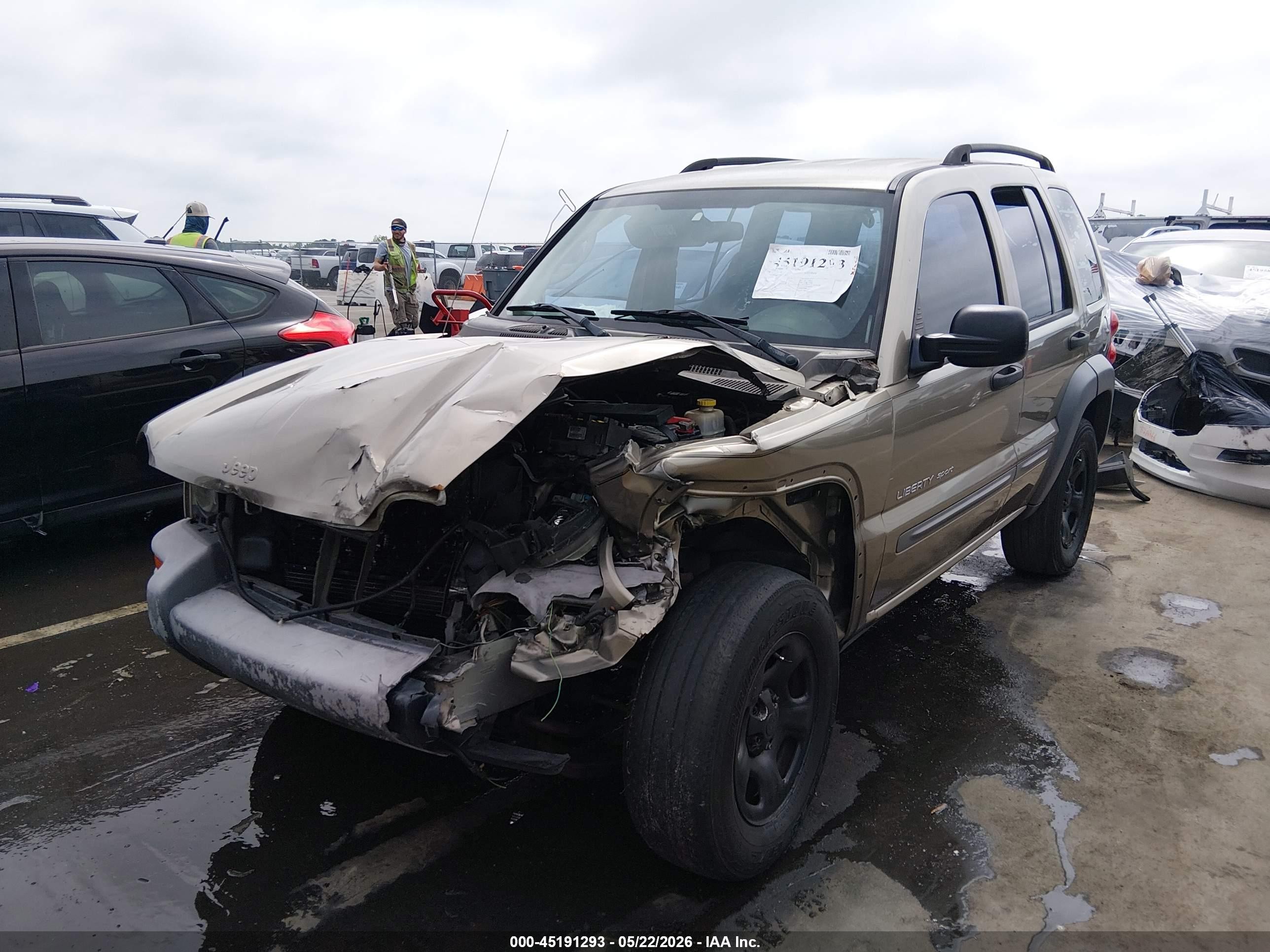 2003 Jeep Liberty Sport Tan vin: 1J4GK48K43W637653