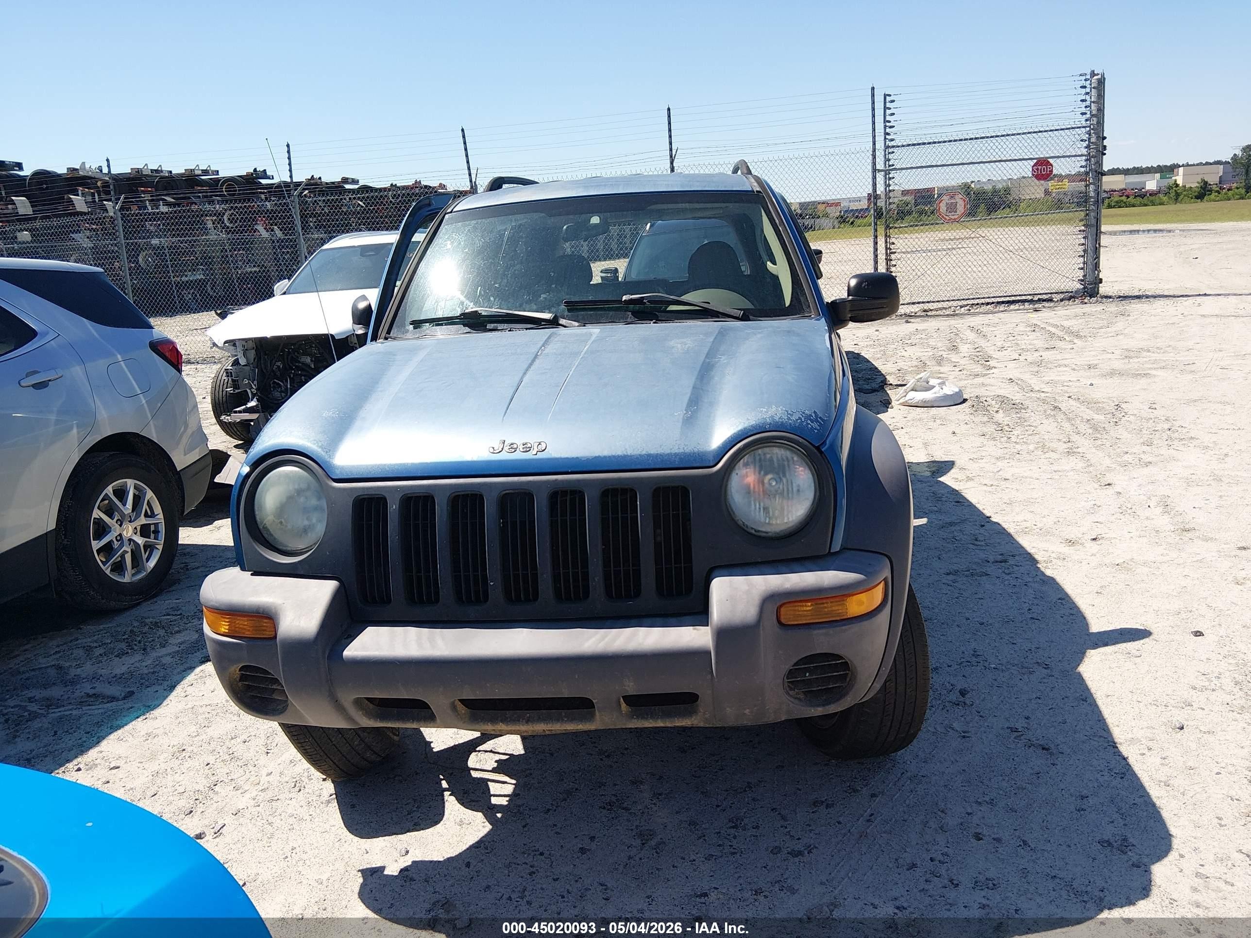 2004 Jeep Liberty Sport Синий vin: 1J4GK48K44W131306
