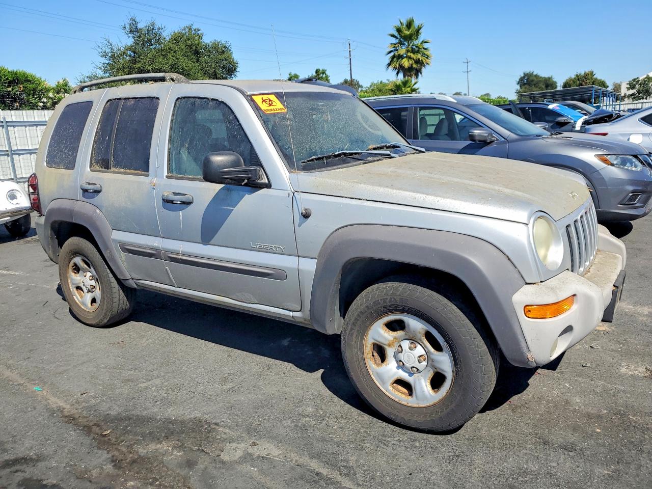 2004 Jeep Liberty Sport Silver vin: 1J4GK48K44W264518
