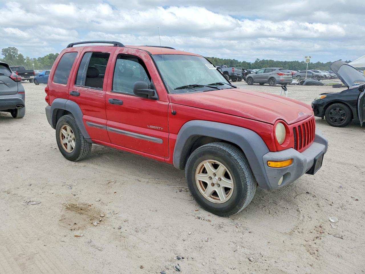 2004 Jeep Liberty Красный vin: 1J4GK48K44W329013