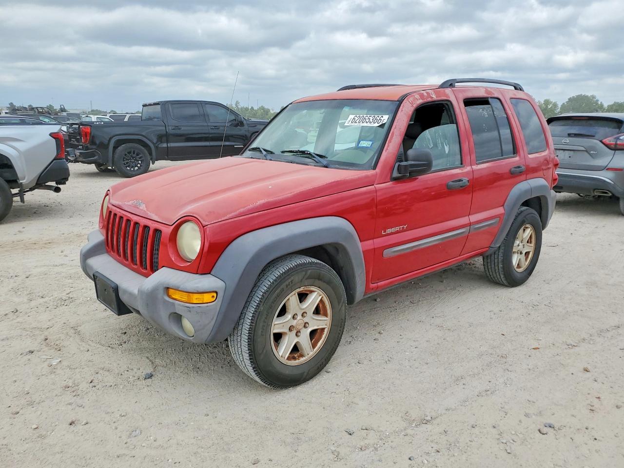2004 Jeep Liberty Красный vin: 1J4GK48K44W329013