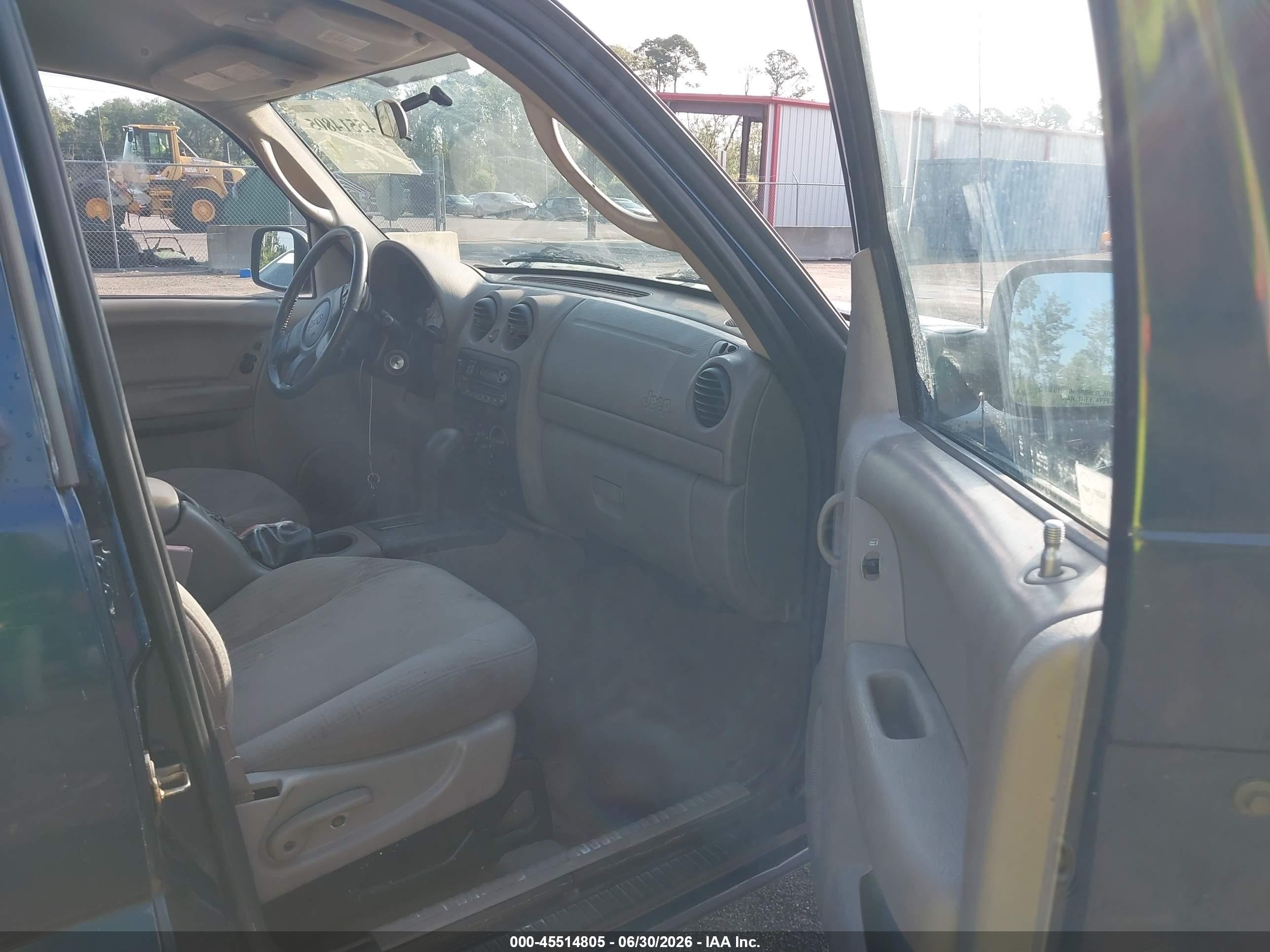 2003 Jeep Liberty Sport Blue vin: 1J4GK48K53W581464