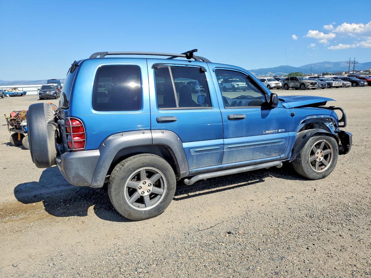 2003 Jeep Liberty Sport Синий vin: 1J4GK48K53W664876