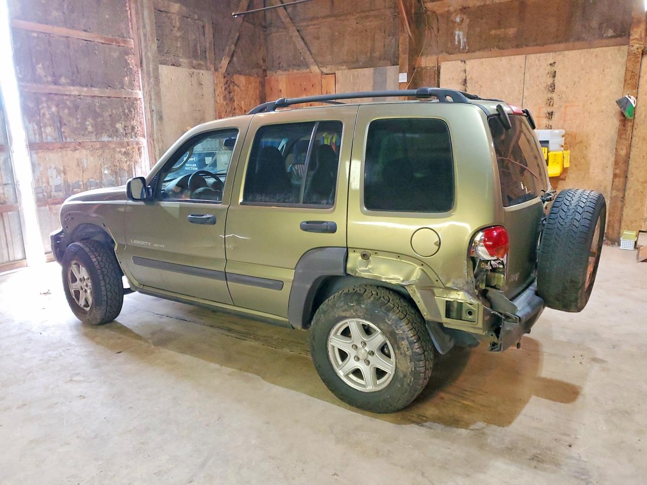 2003 Jeep Liberty Sport Green vin: 1J4GK48K53W735459