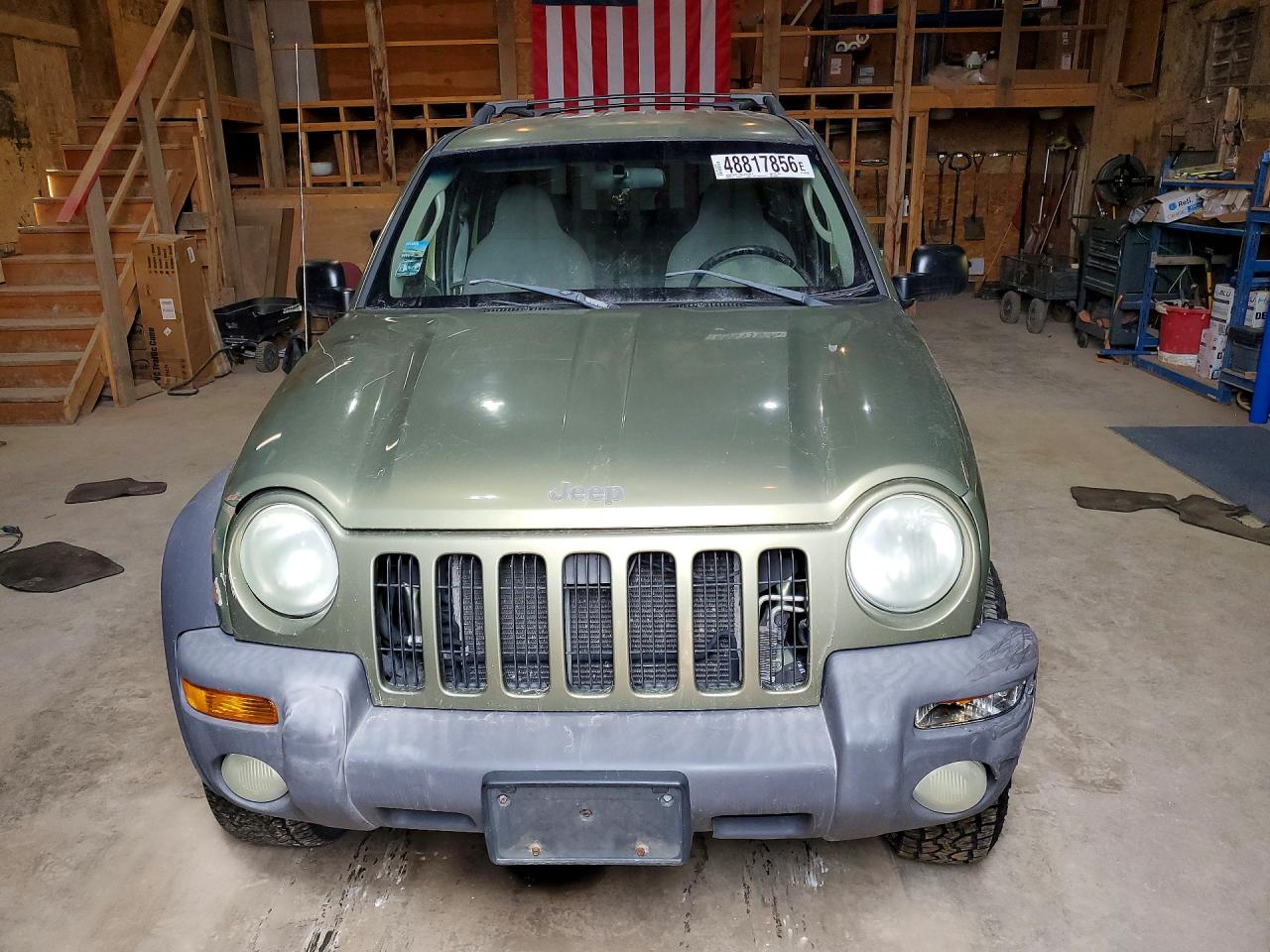 2003 Jeep Liberty Sport Green vin: 1J4GK48K53W735459