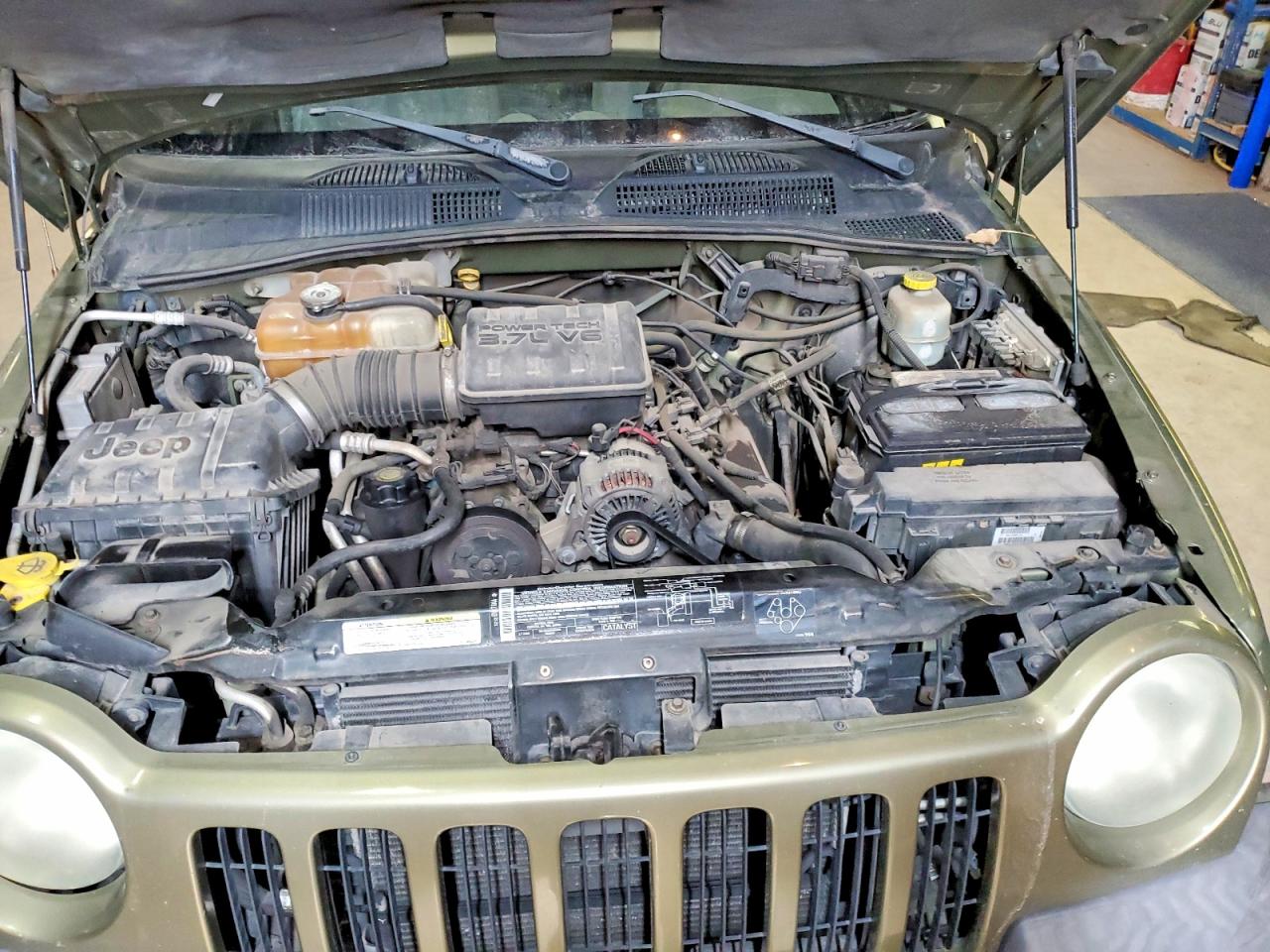 2003 Jeep Liberty Sport Green vin: 1J4GK48K53W735459
