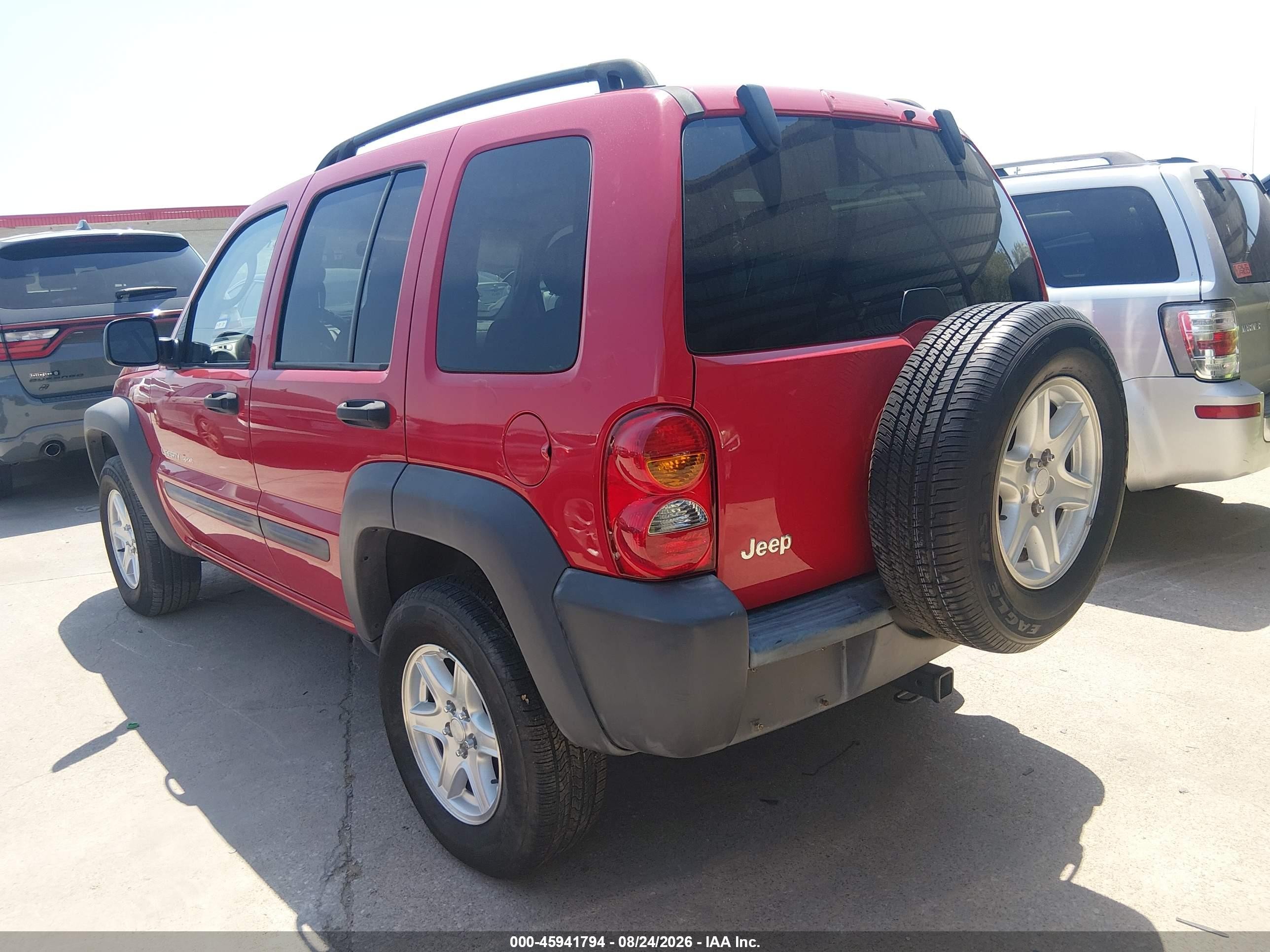 2002 Jeep Liberty Sport Red vin: 1J4GK48K62W170959