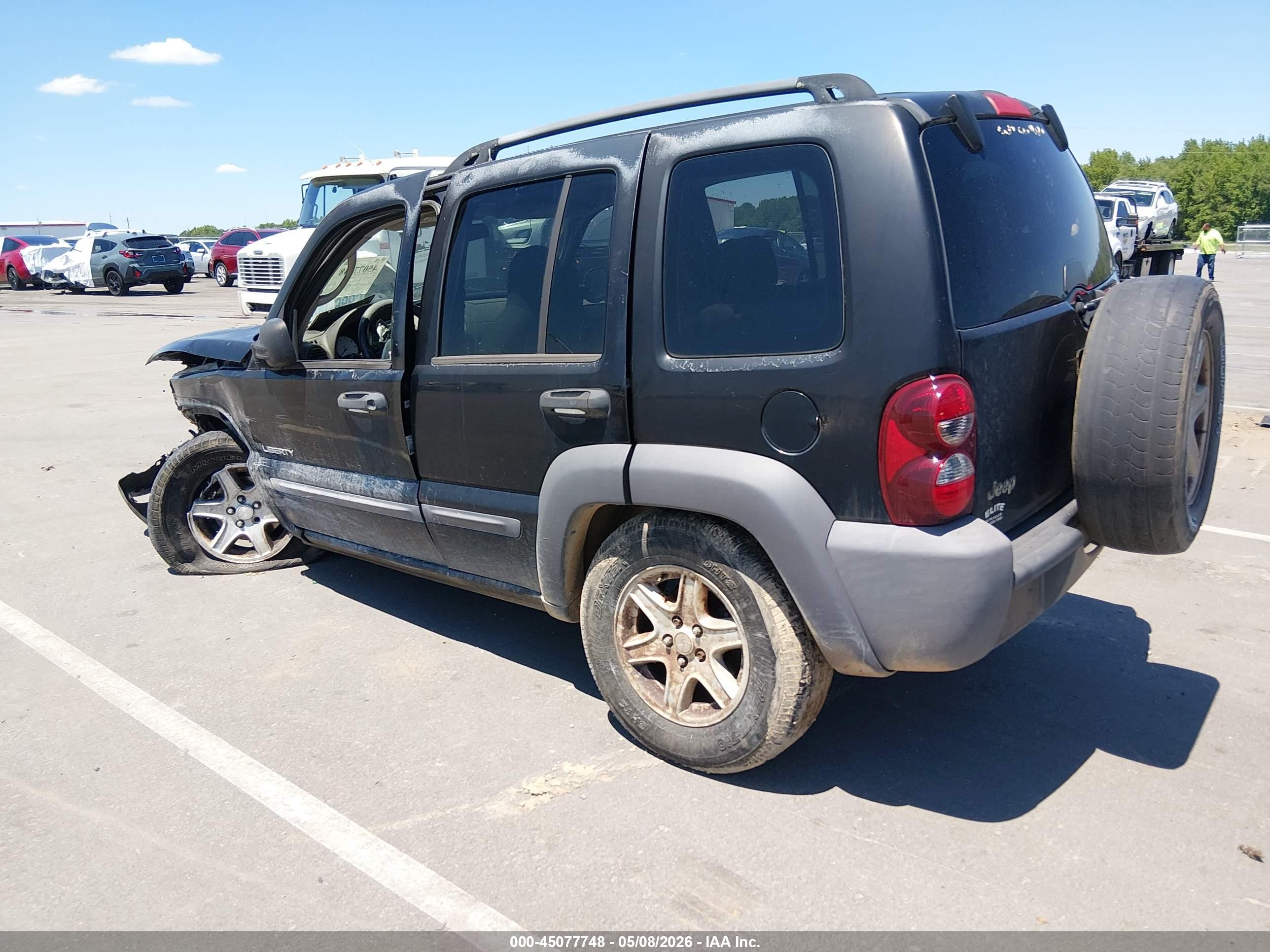 2004 Jeep Liberty Sport Черный vin: 1J4GK48K64W128147