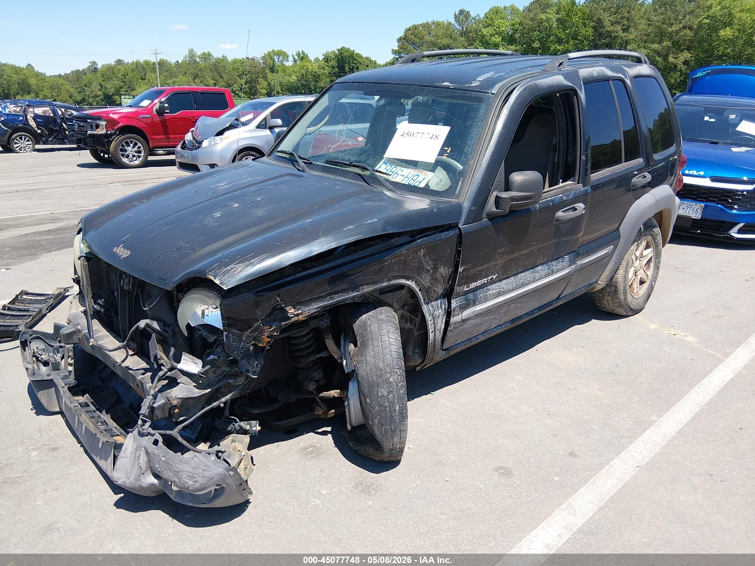2004 Jeep Liberty Sport Черный vin: 1J4GK48K64W128147
