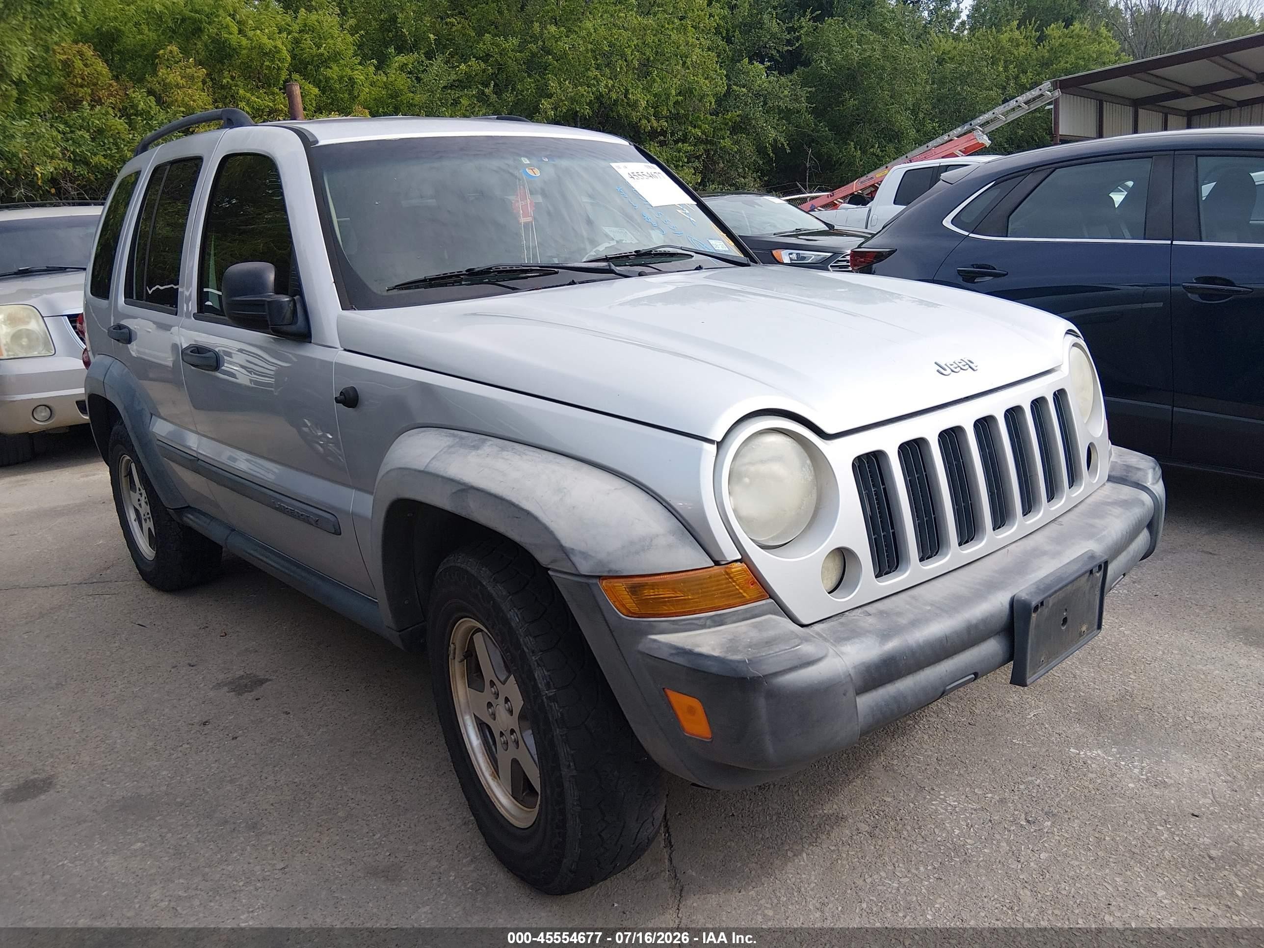 2006 Jeep Liberty Sport Gray vin: 1J4GK48K66W280786