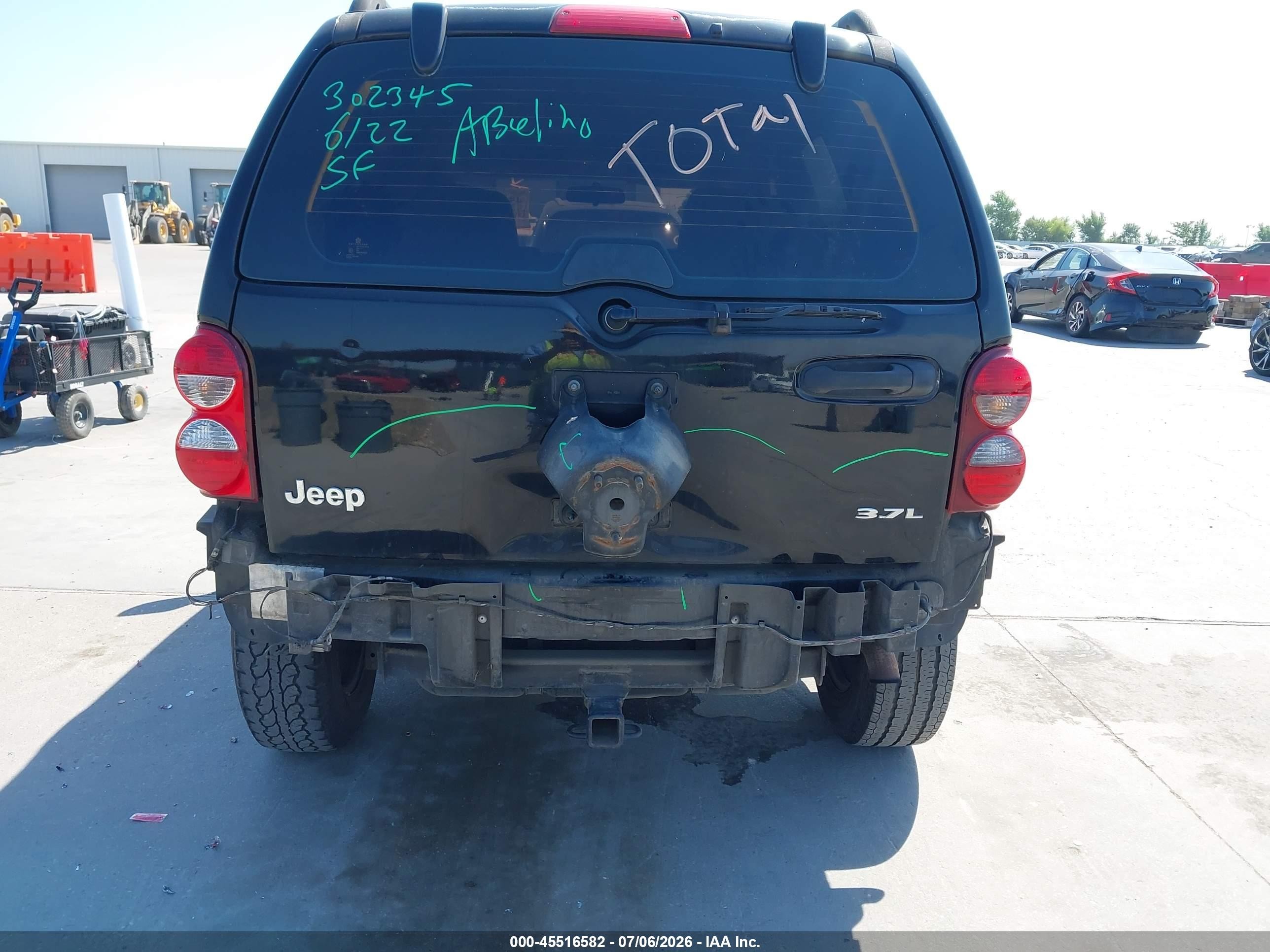 2007 Jeep Liberty Sport Black vin: 1J4GK48K67W590907