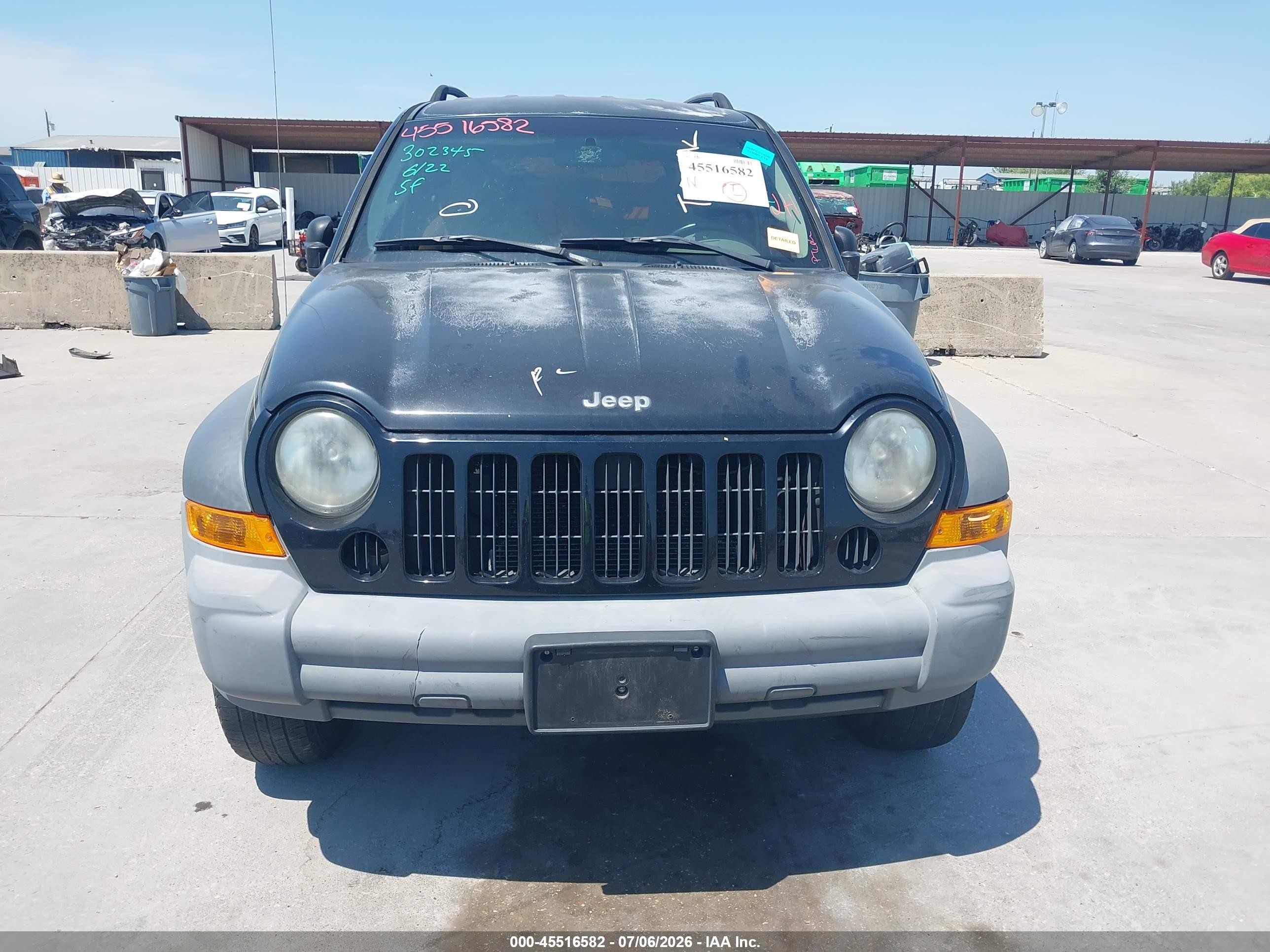 2007 Jeep Liberty Sport Black vin: 1J4GK48K67W590907