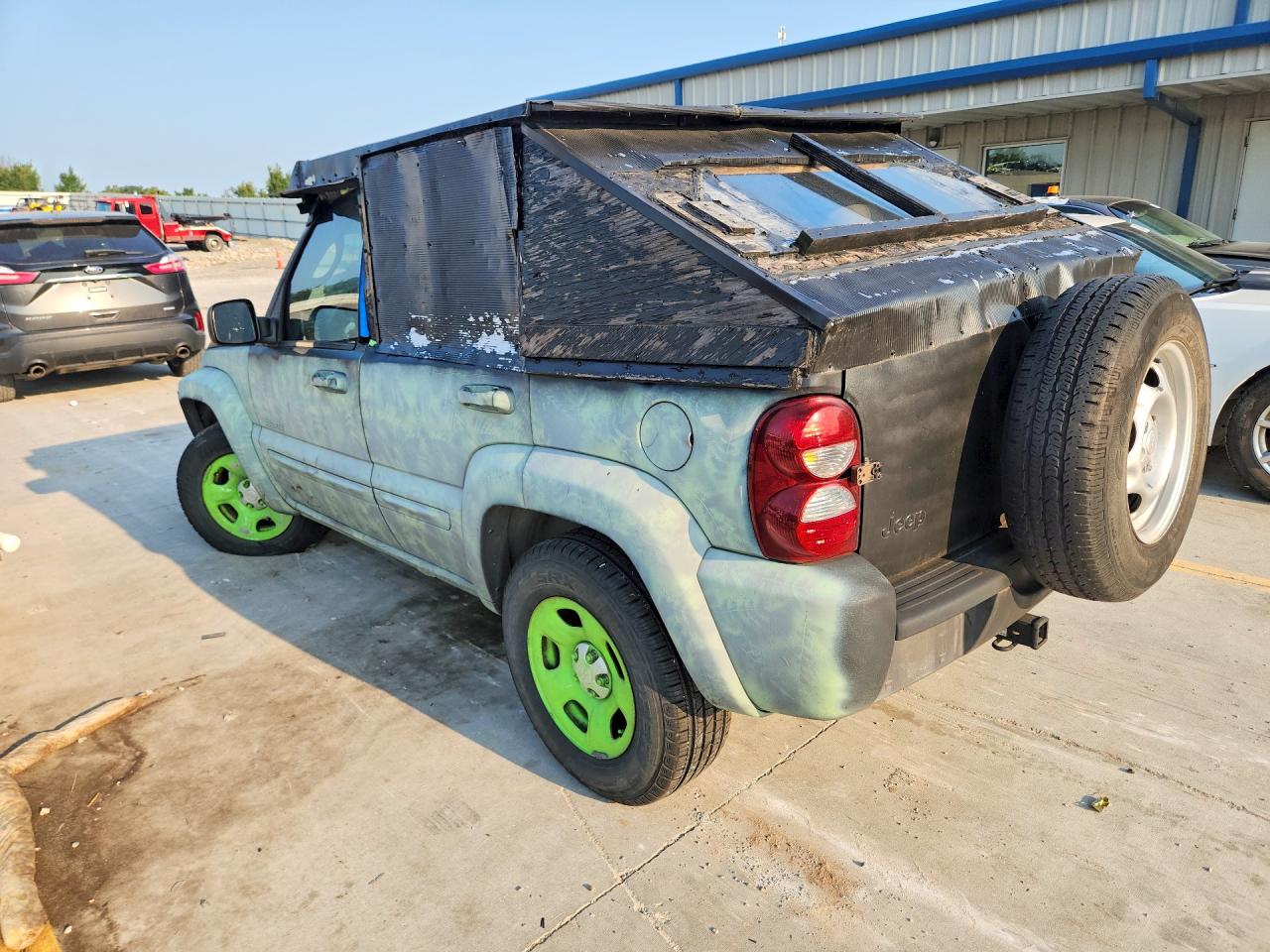 2004 Jeep Liberty Sport Green vin: 1J4GK48K74W107307
