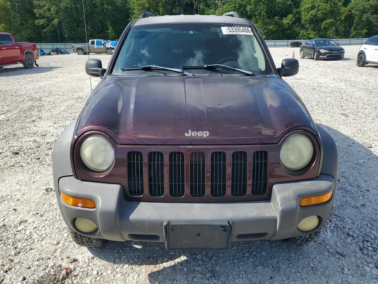 2004 Jeep Liberty Sport Burgundy vin: 1J4GK48K74W244411