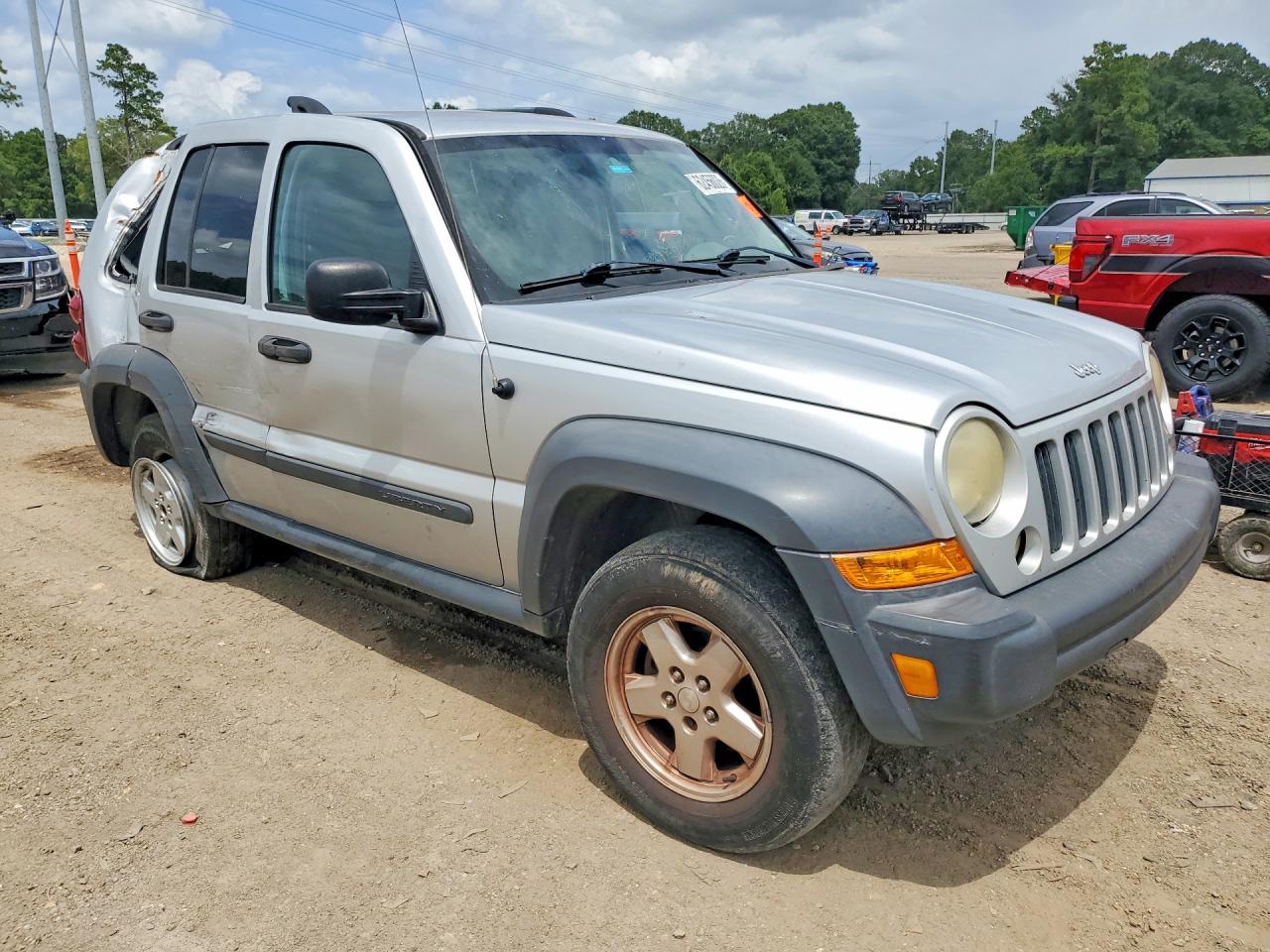 2006 Jeep Liberty Sport Серебряный vin: 1J4GK48K76W154890