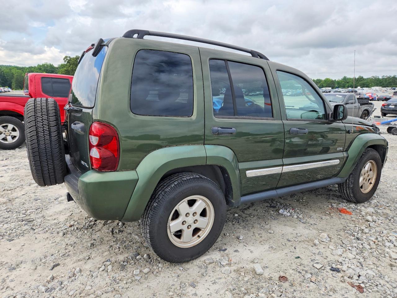 2006 Jeep Liberty Sport Green vin: 1J4GK48K76W259638