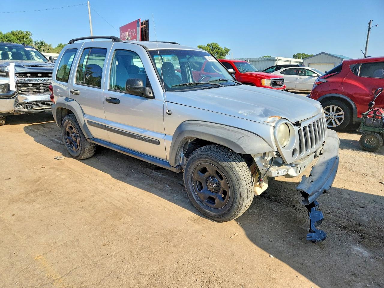 2006 Jeep Liberty Sport Silver vin: 1J4GK48K76W268534