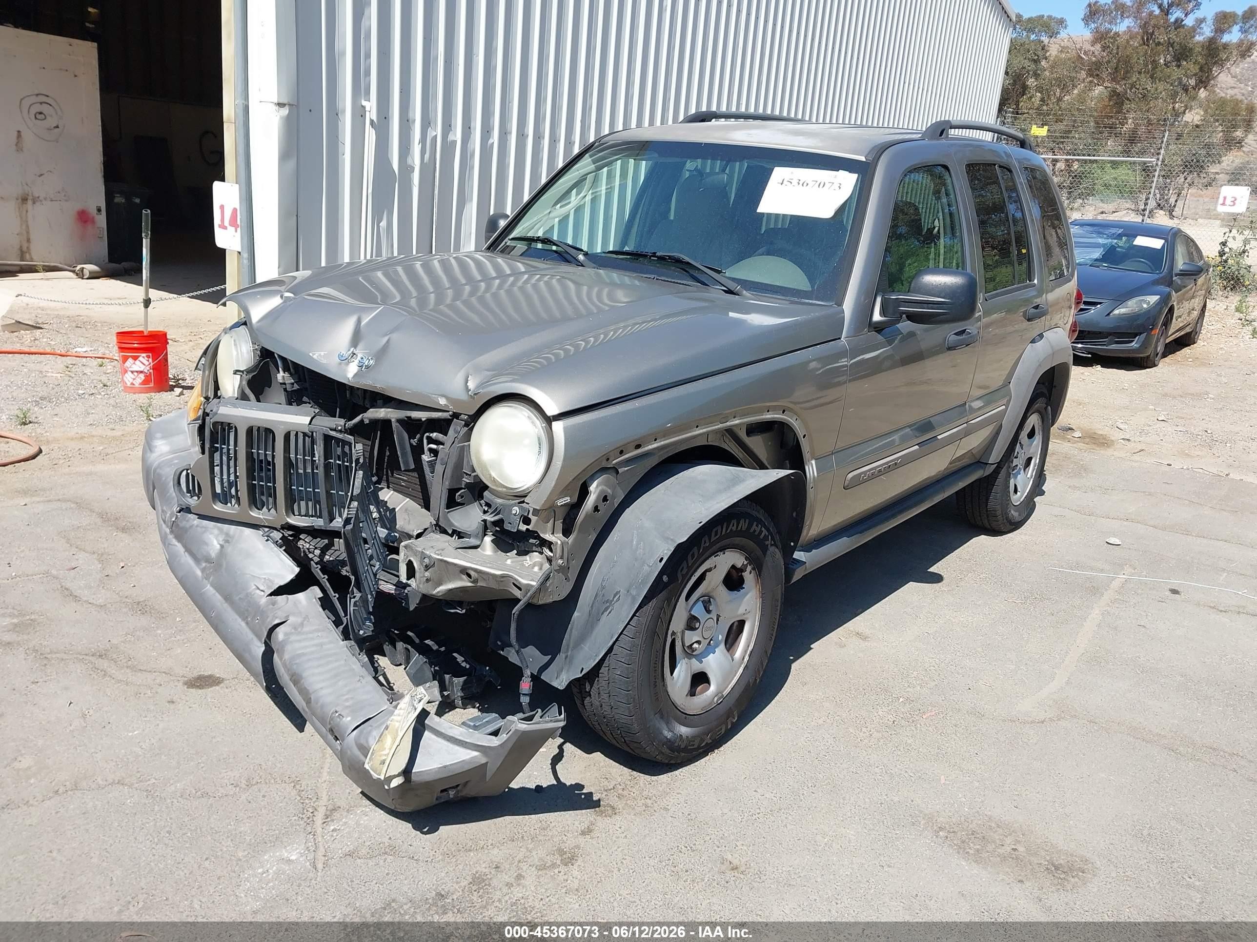 2007 Jeep Liberty Sport Champagne vin: 1J4GK48K77W510515