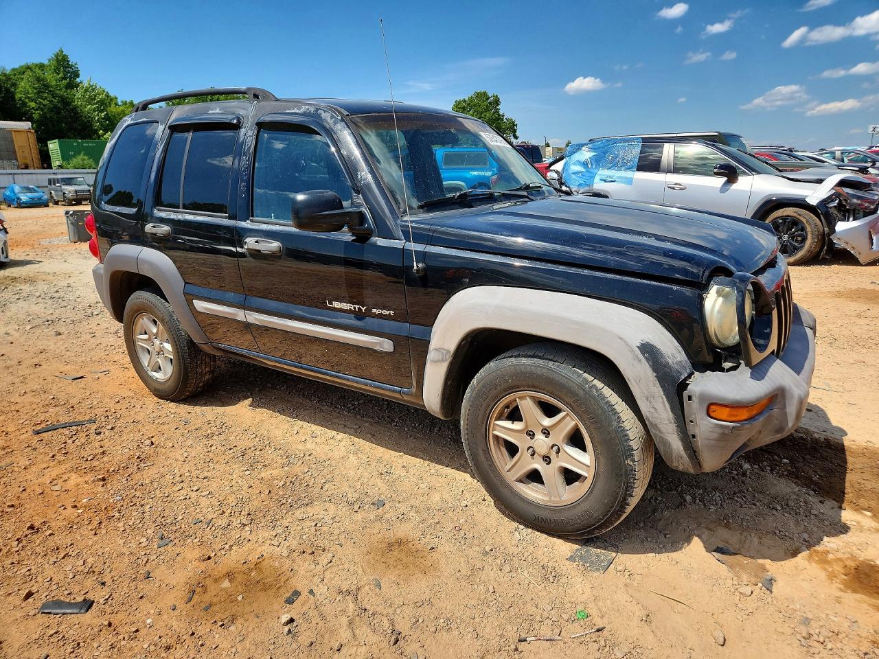 2002 Jeep Liberty Sport Black vin: 1J4GK48K82W368491