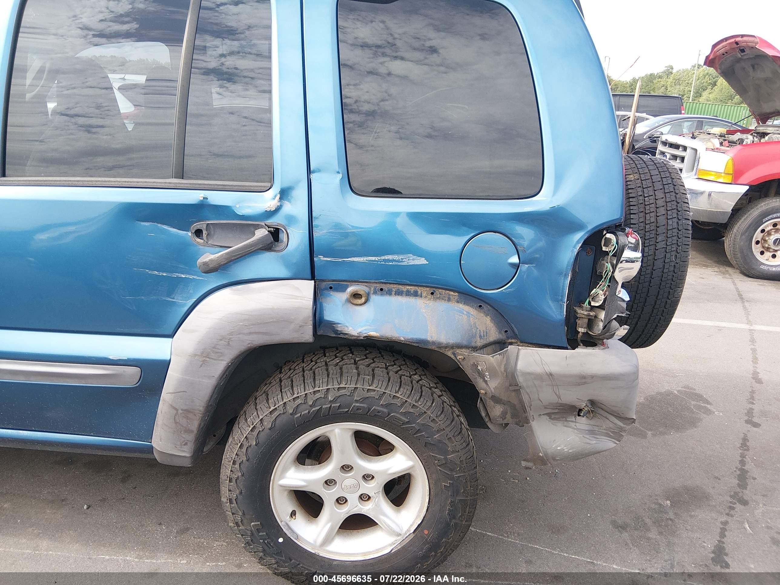 2004 Jeep Liberty Sport Blue vin: 1J4GK48K84W224409