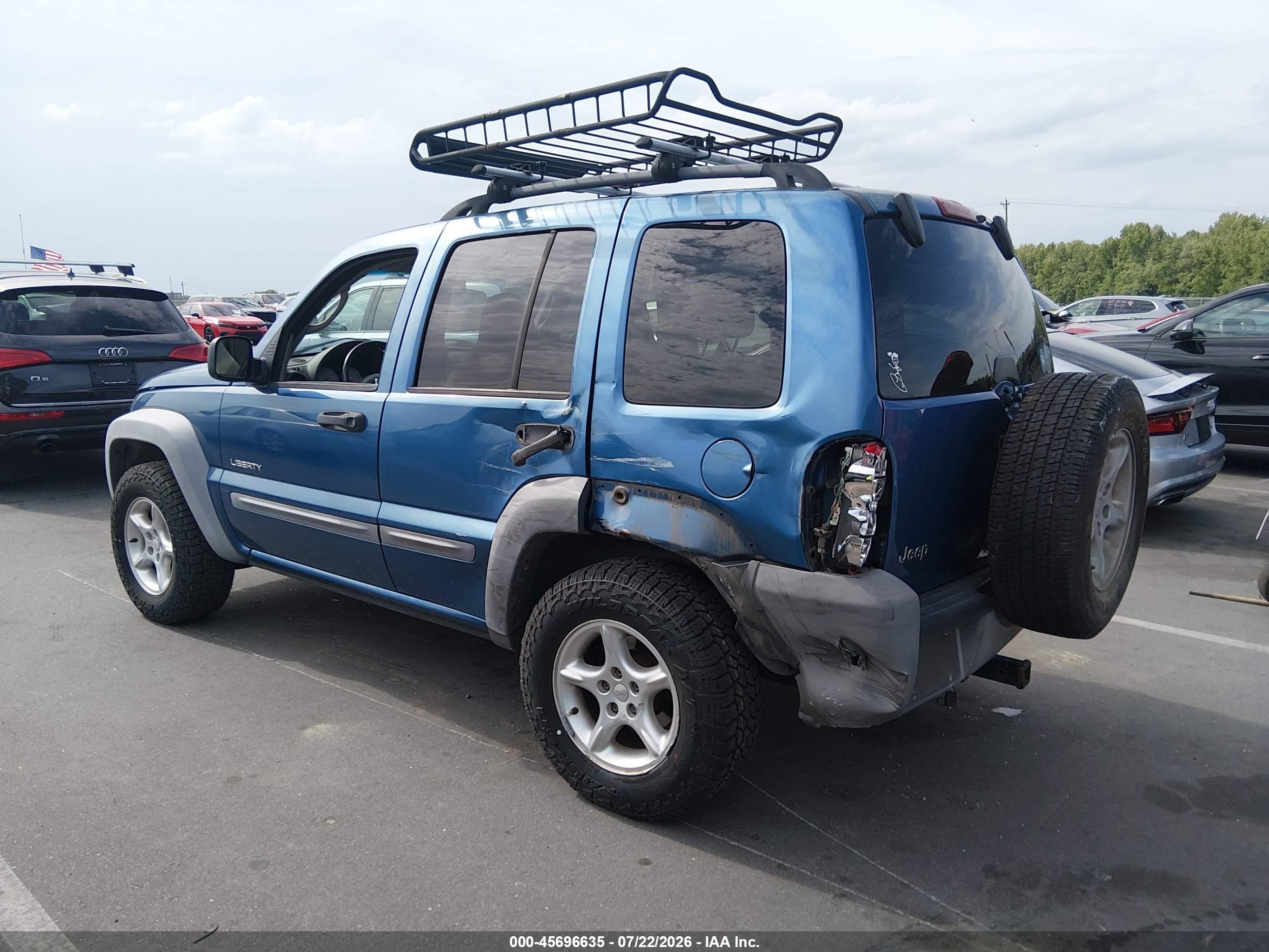 2004 Jeep Liberty Sport Blue vin: 1J4GK48K84W224409