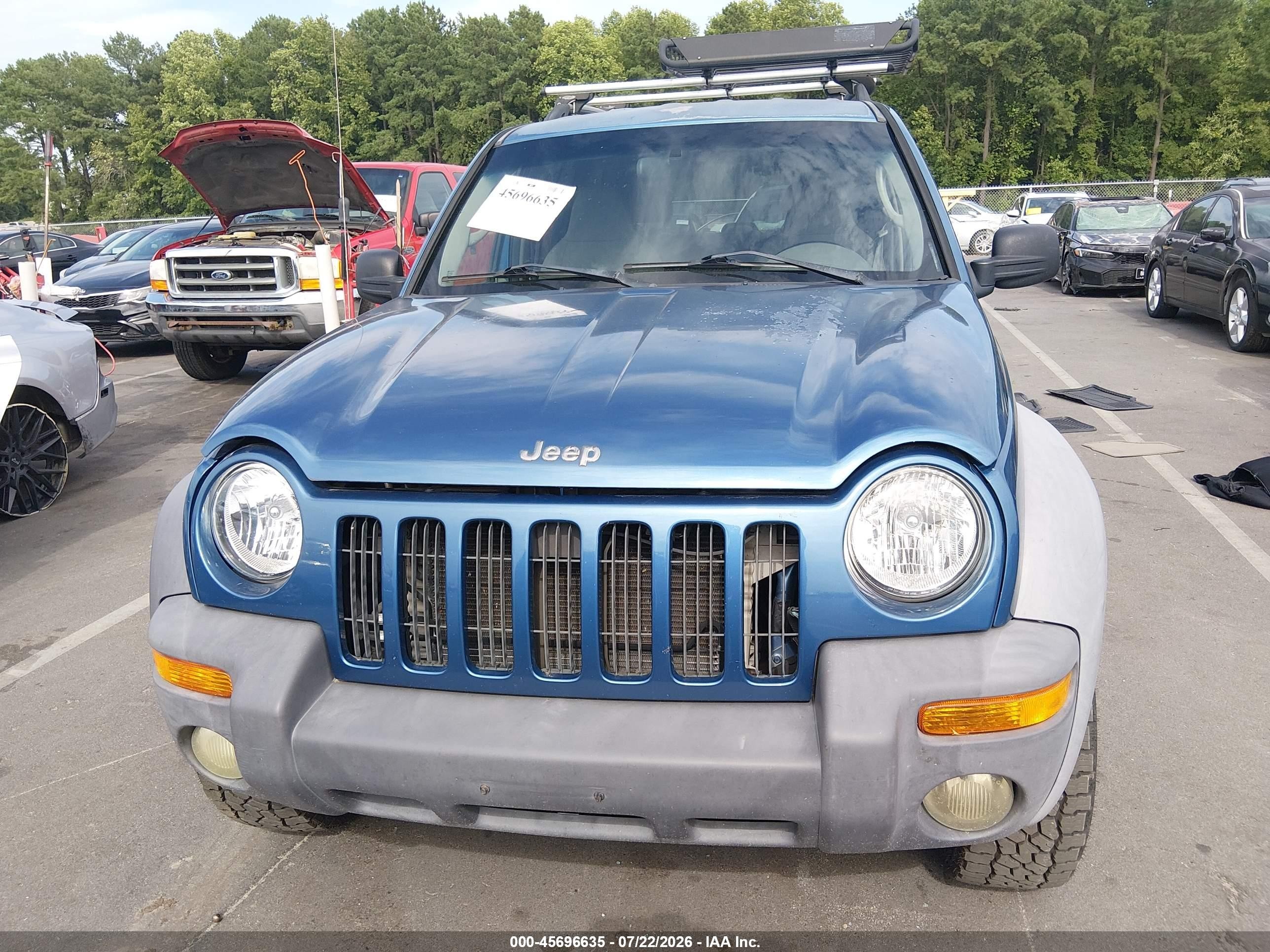 2004 Jeep Liberty Sport Blue vin: 1J4GK48K84W224409