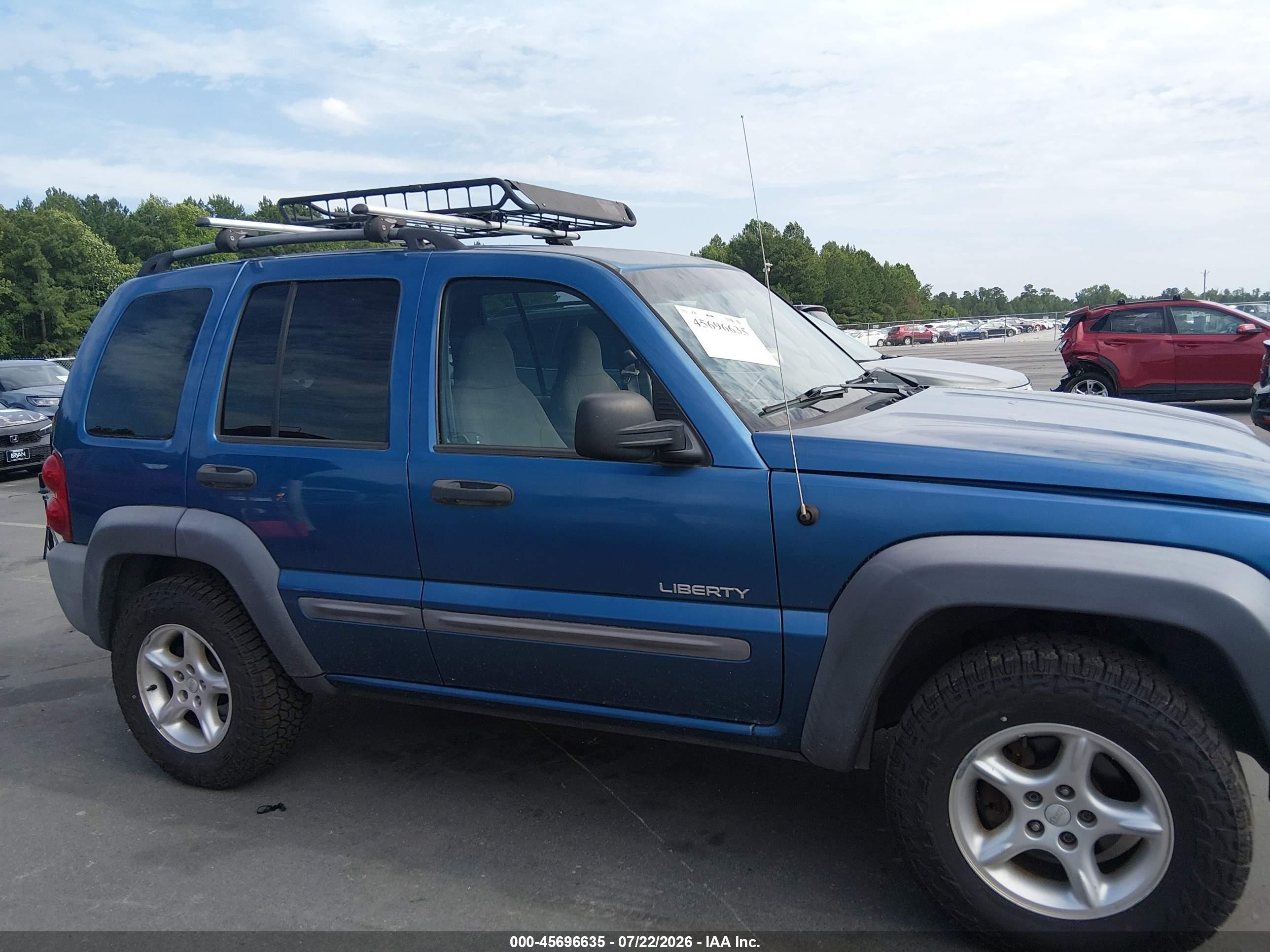 2004 Jeep Liberty Sport Blue vin: 1J4GK48K84W224409