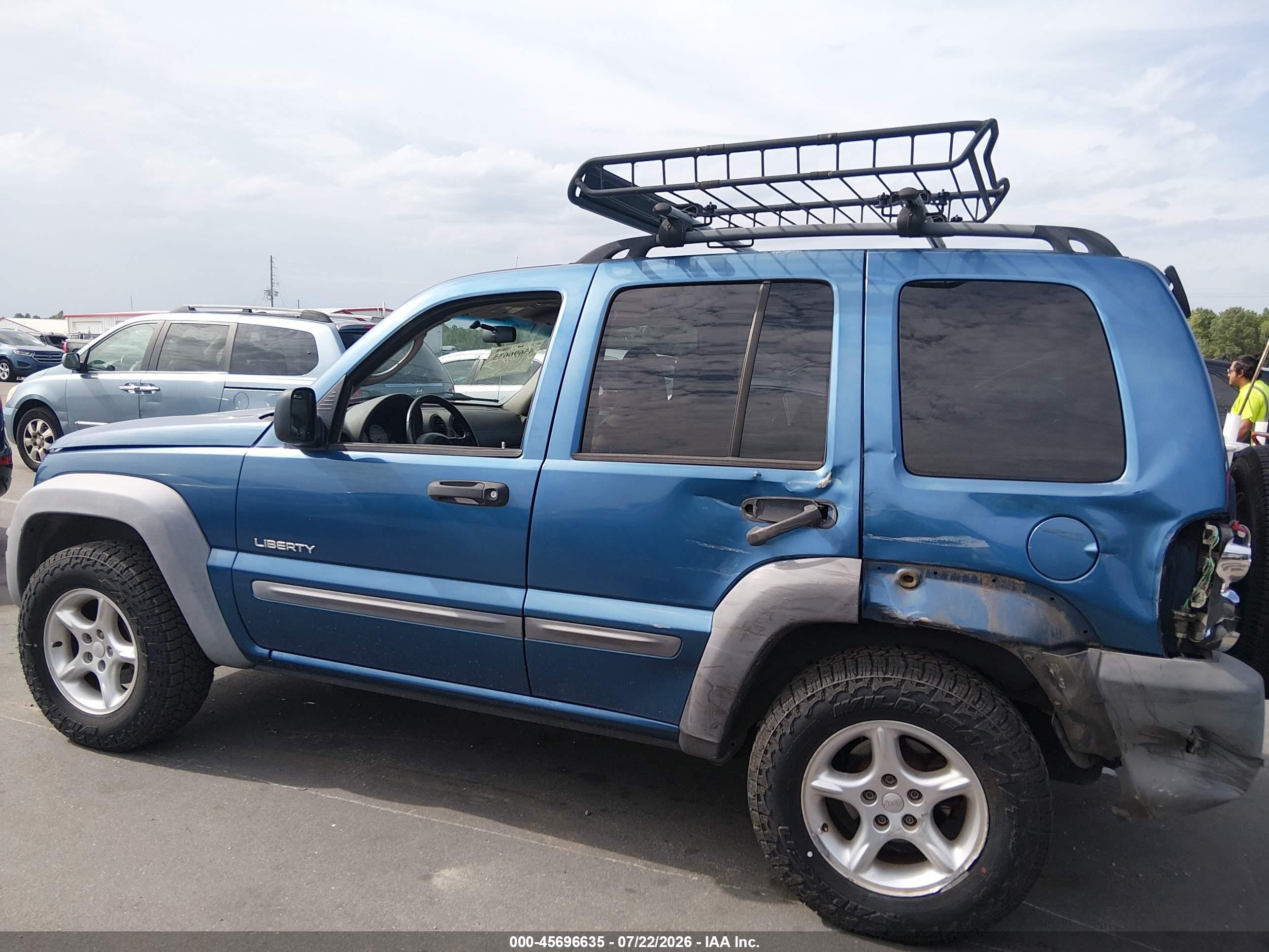 2004 Jeep Liberty Sport Blue vin: 1J4GK48K84W224409
