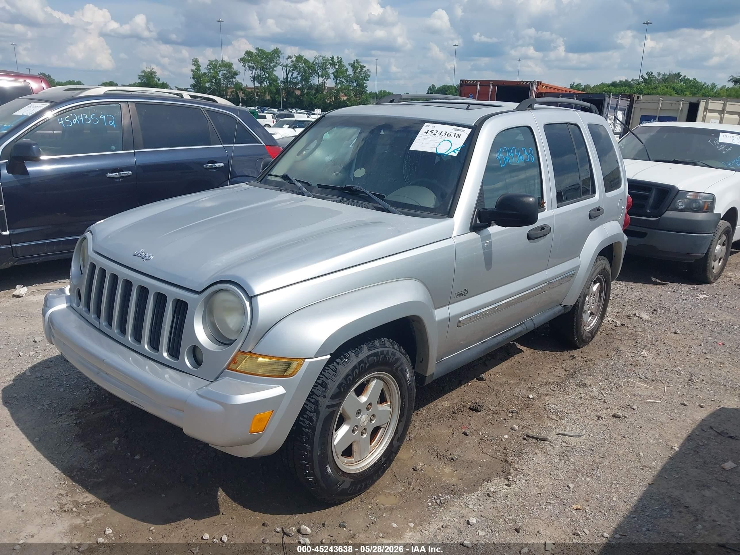 2006 Jeep Liberty Sport Серебряный vin: 1J4GK48K86W221691