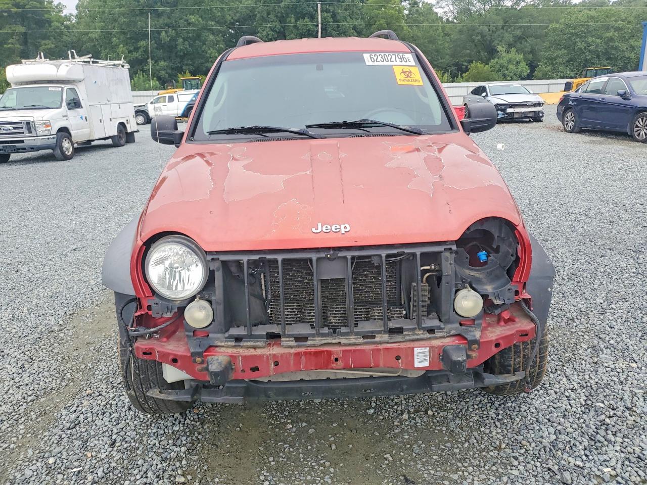 2007 Jeep Liberty Sport Red vin: 1J4GK48K87W541529